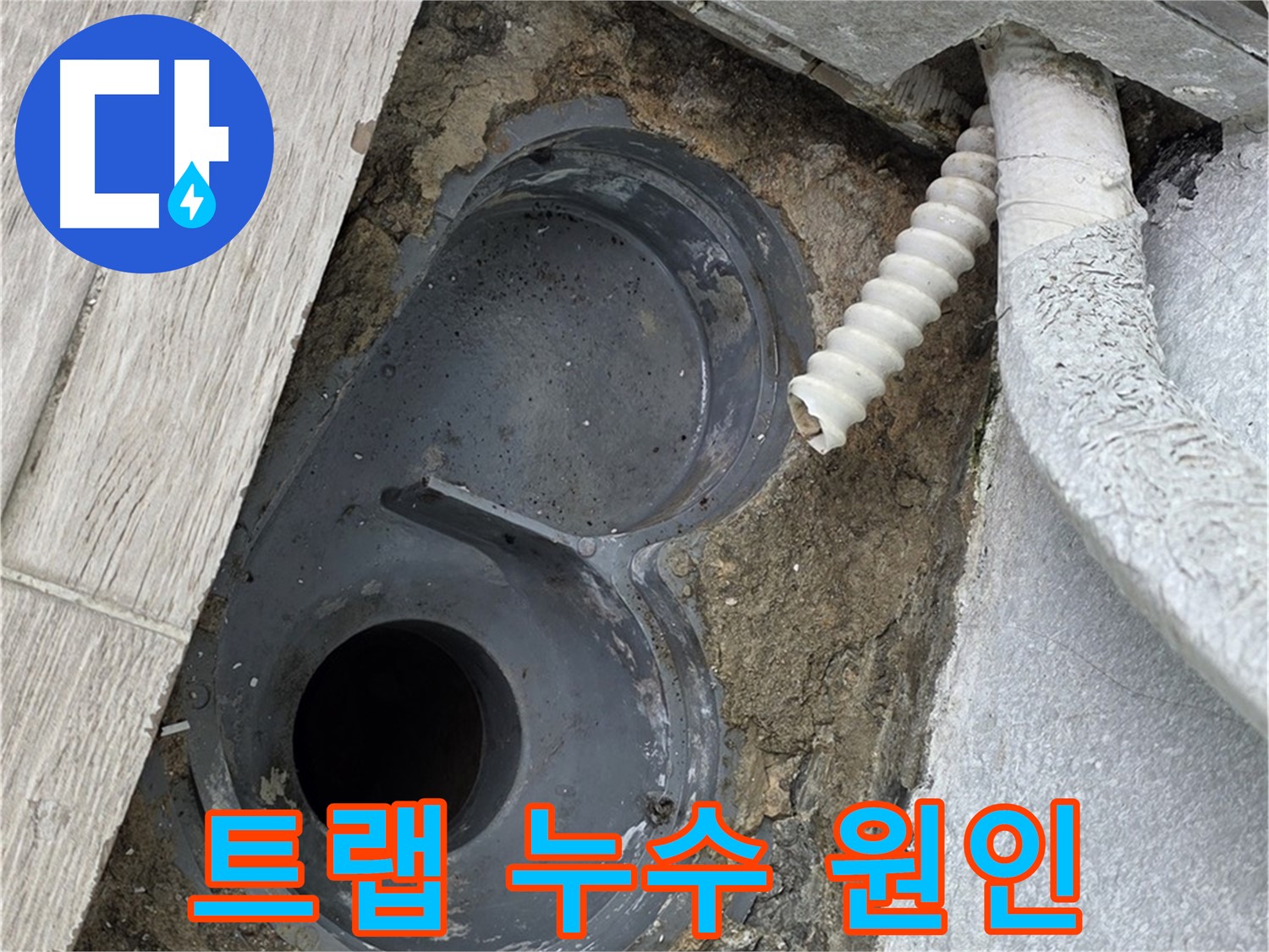 노원구 중계동 청구3차 욕실 - 트랩 주변 누수 원인 꼼꼼히 파악 중