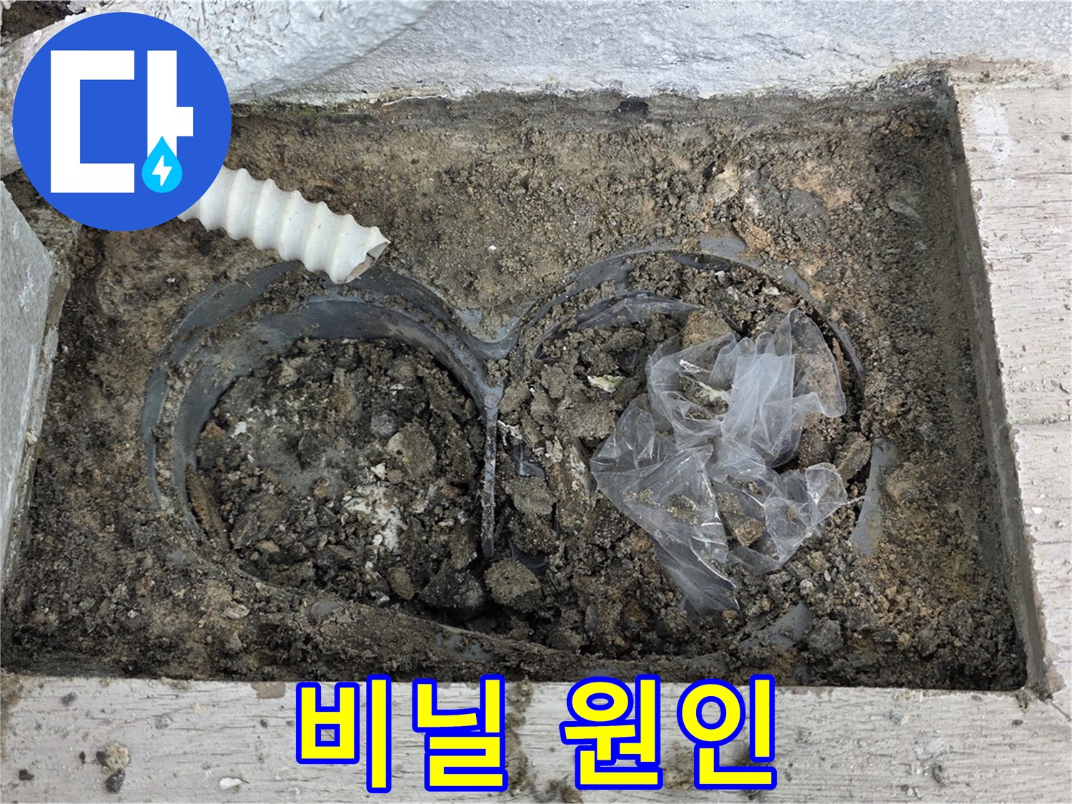 중계동 청구3차 아파트 누수 - 배수구 속 비닐이 누수의 숨겨진 원인