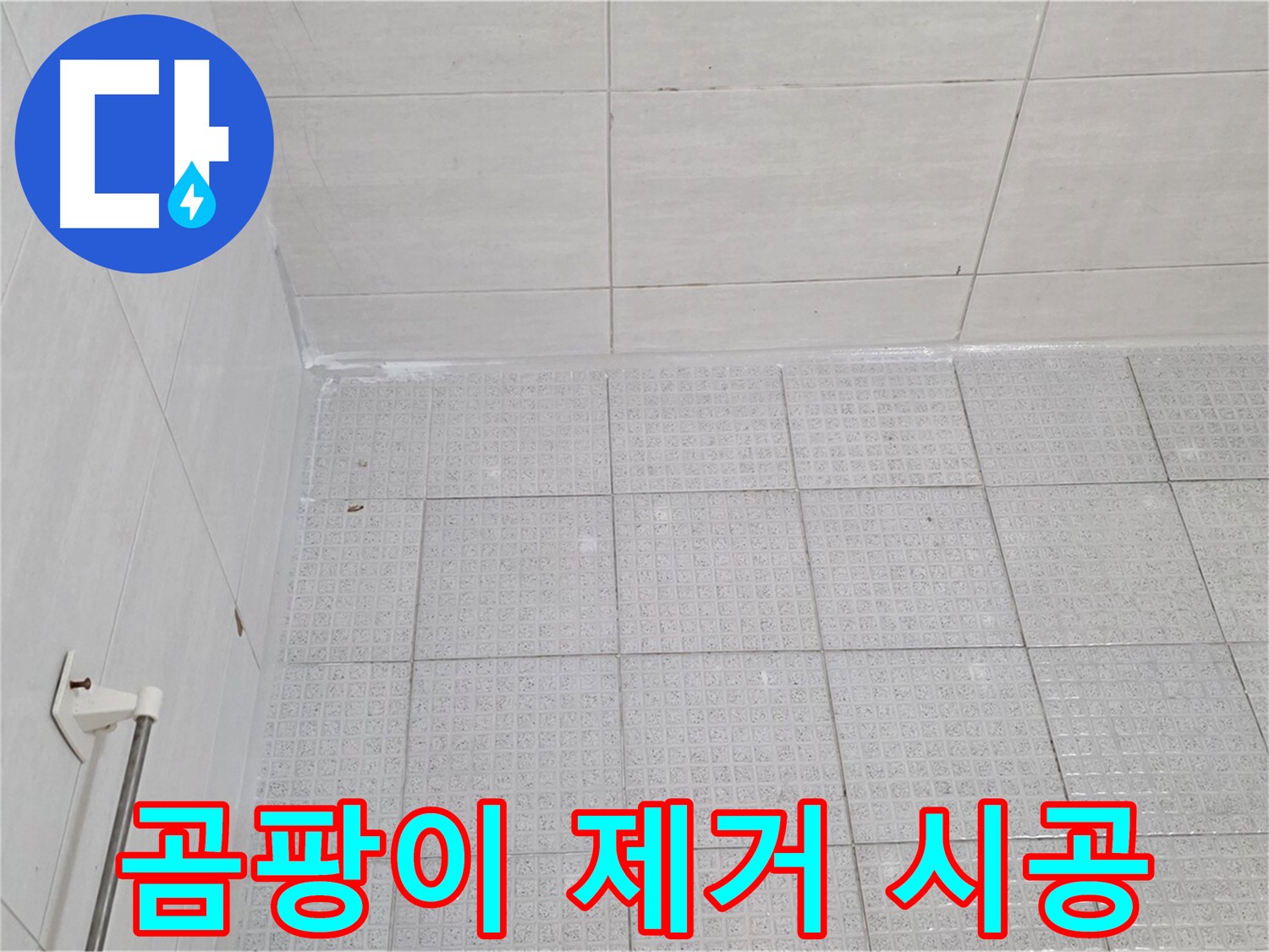 문원동 욕실 타일 틈새 곰팡이 제거 및 방수 실리콘 시공 - 누수 전문가의 꼼꼼한 시공