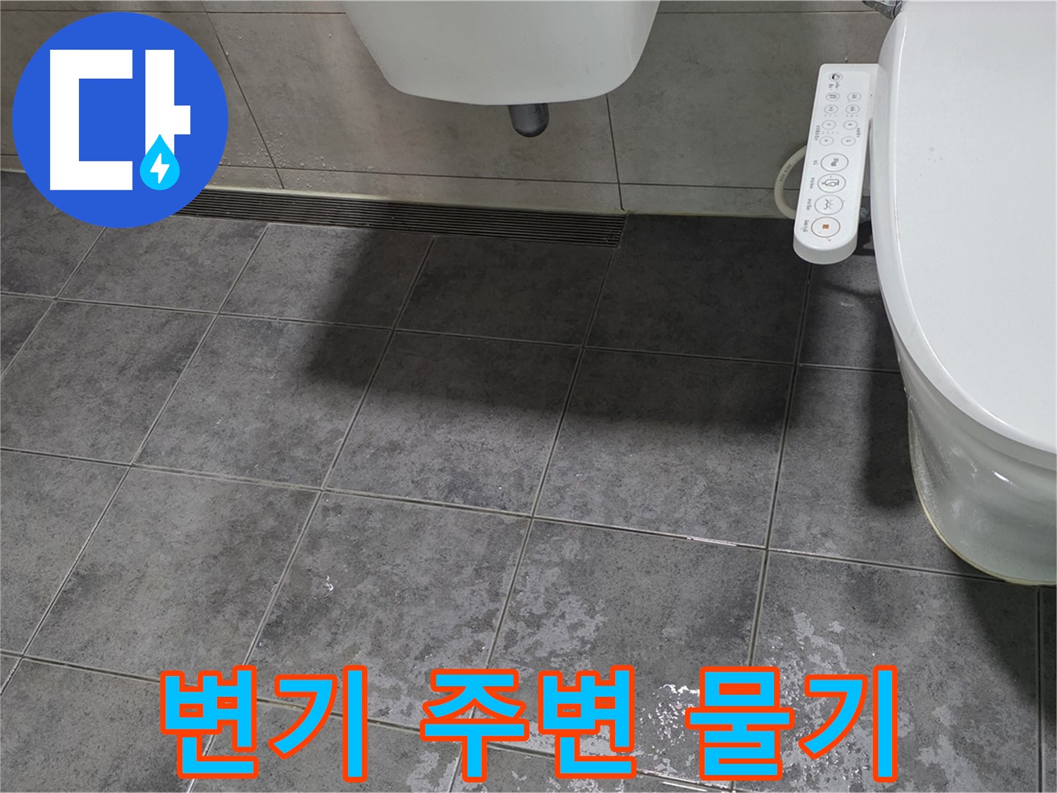 중계동 라이프청구신동아 - 변기 주변 물기 - 곰팡이 포자 번식 위기