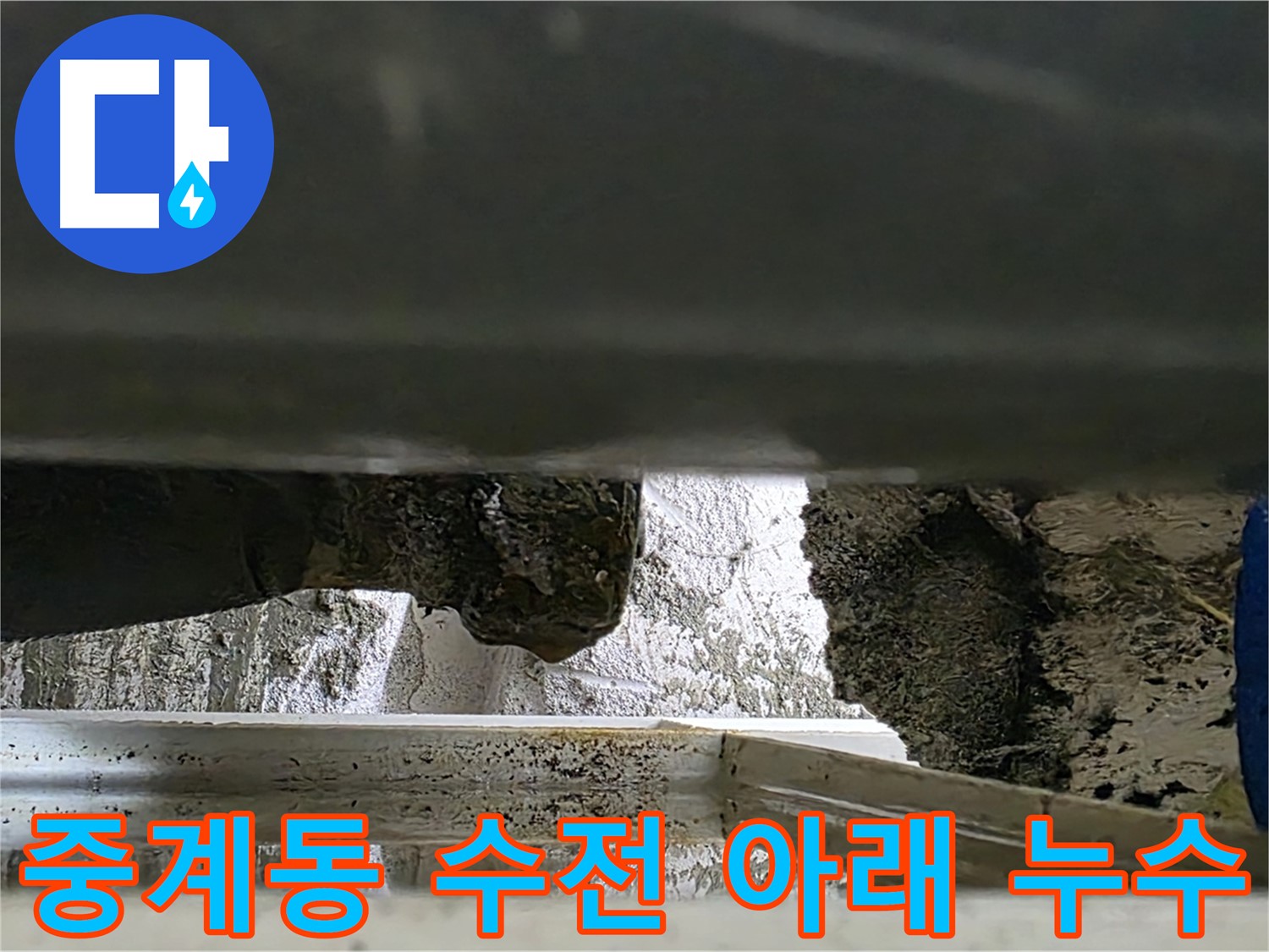 중계동 싱크대 수전 아래 누수 - 수도꼭지 문제 의심
