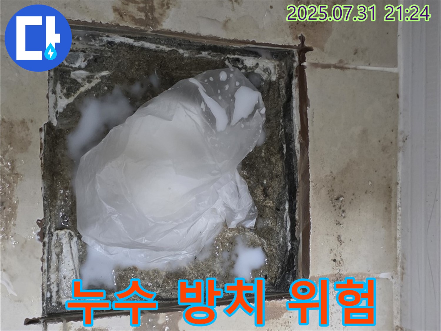 고양시 - 욕실 하수구 누수, 곰팡이와 악취 발생