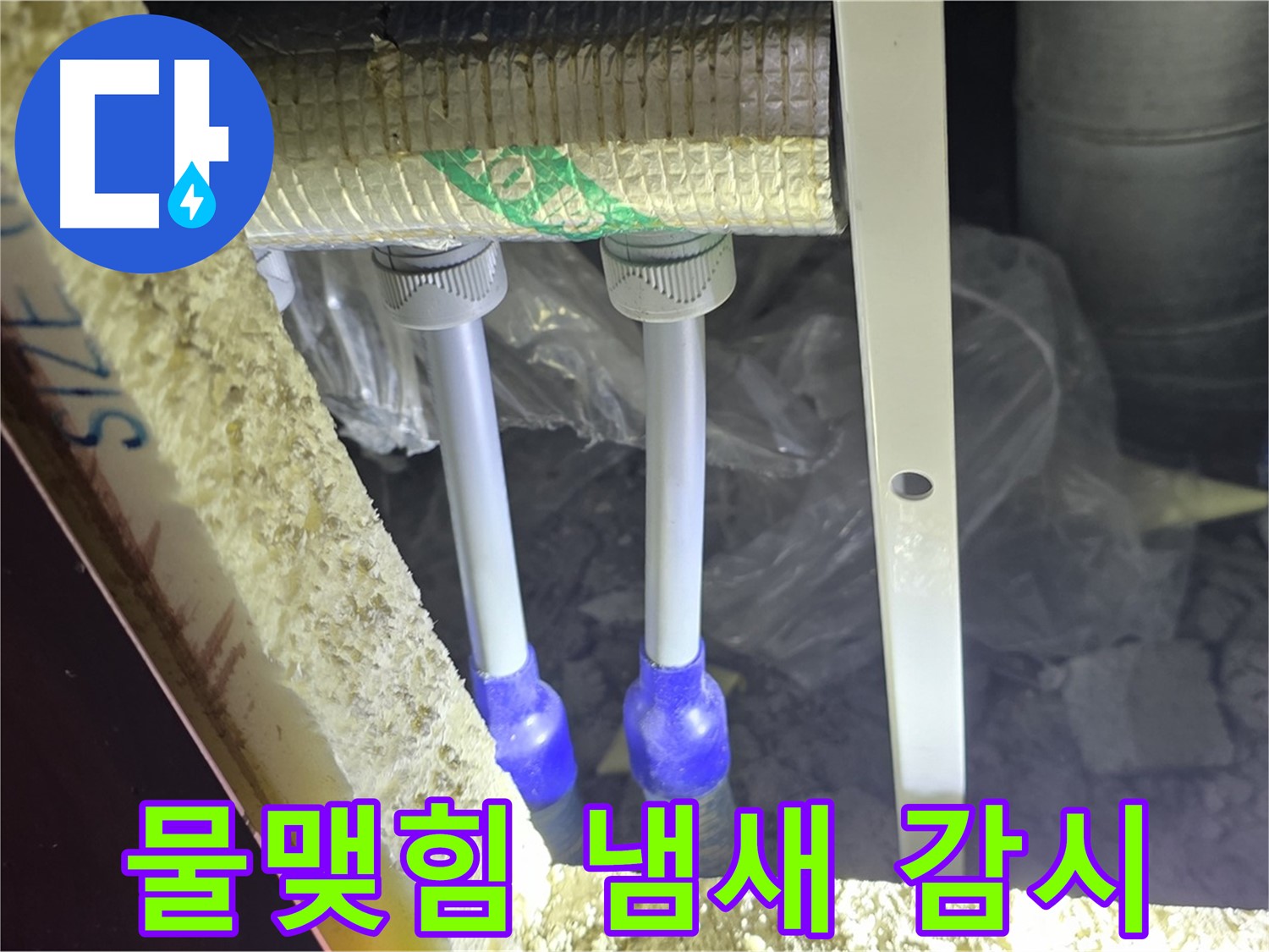 삼숭동 양주자이 누수 - 배관 연결 부속 주변 물맺힘 및 곰팡이 냄새 발생 여부 집중 감시