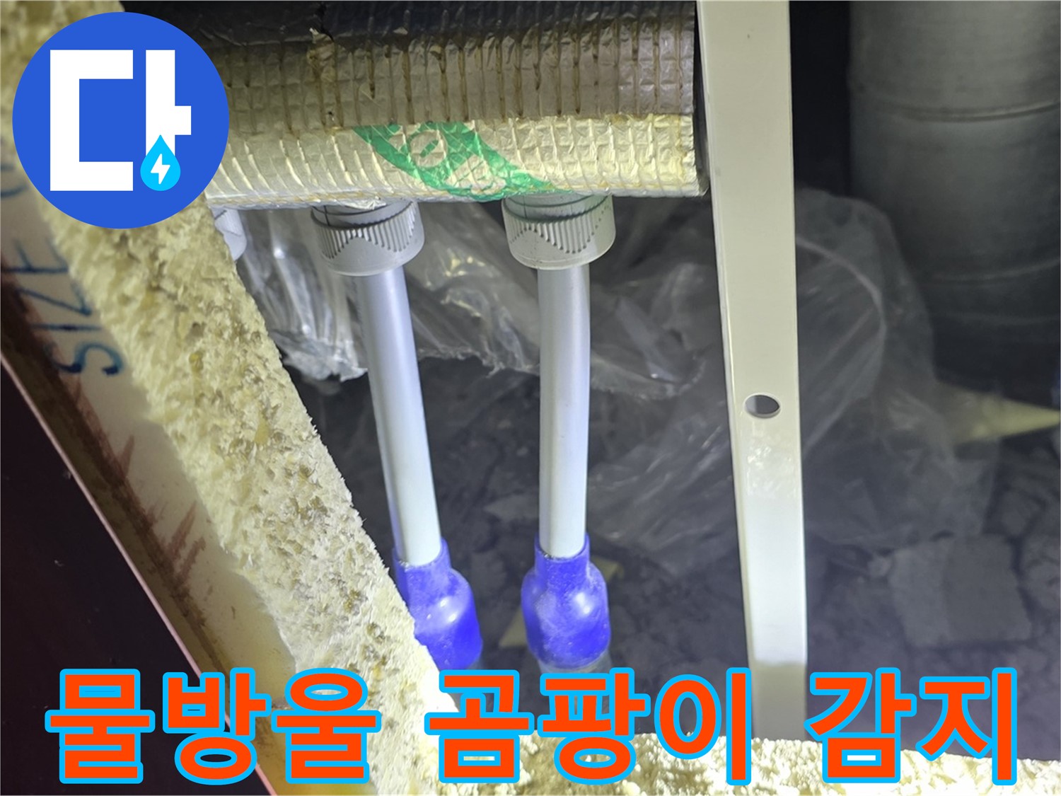 삼숭동 양주자이 누수 - 배관 연결 부속 주변 물방울 맺힘 및 곰팡이 냄새 발생 여부 집중 감지