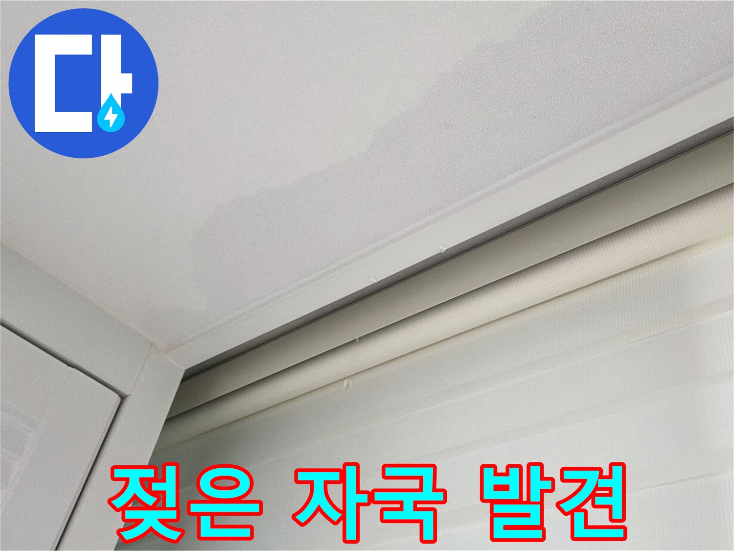 양주 삼숭동 자이아파트 천장 누수 - 젖은 자국으로 누수 의심