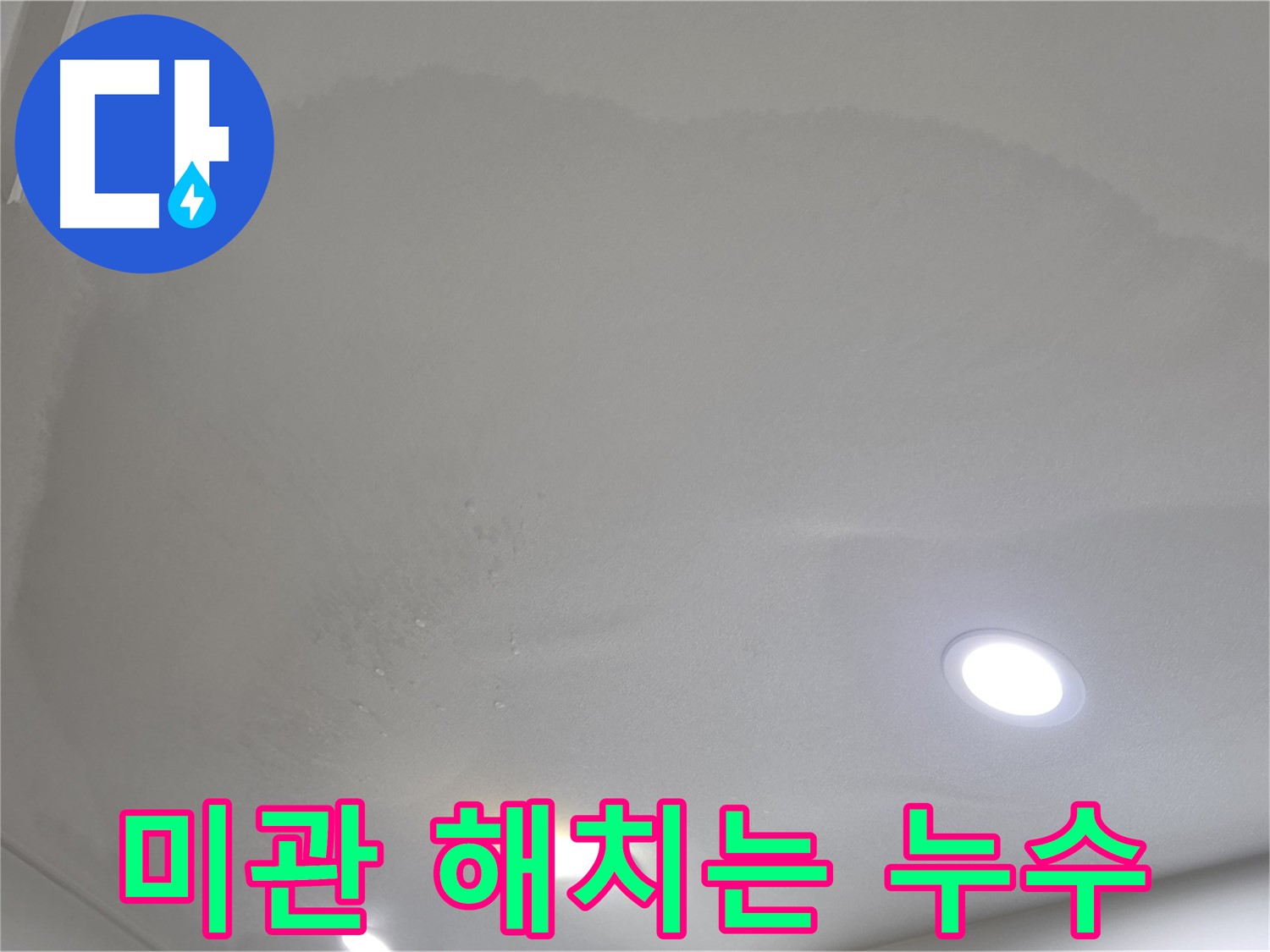 양주 아파트 누수 - 얼룩진 천장, 미관 손상
