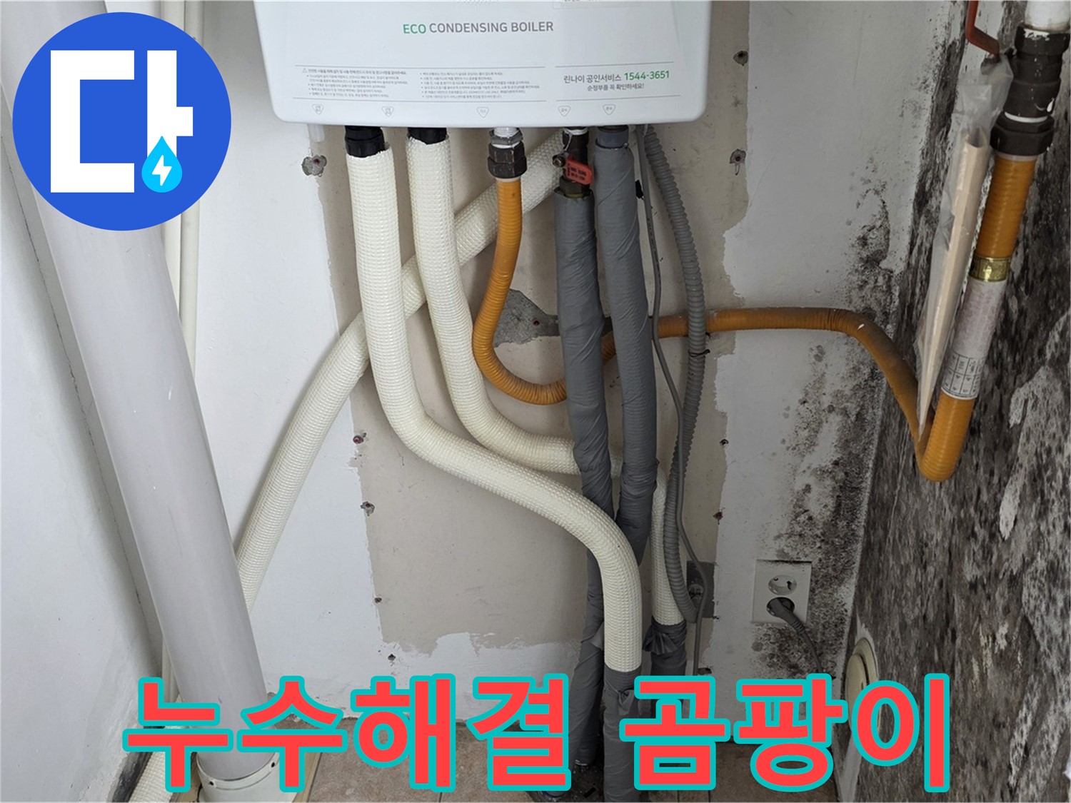 성북구 길음동 아파트 누수 해결 - 보일러 배관 누수와 곰팡이 문제 해결 전문 업체
