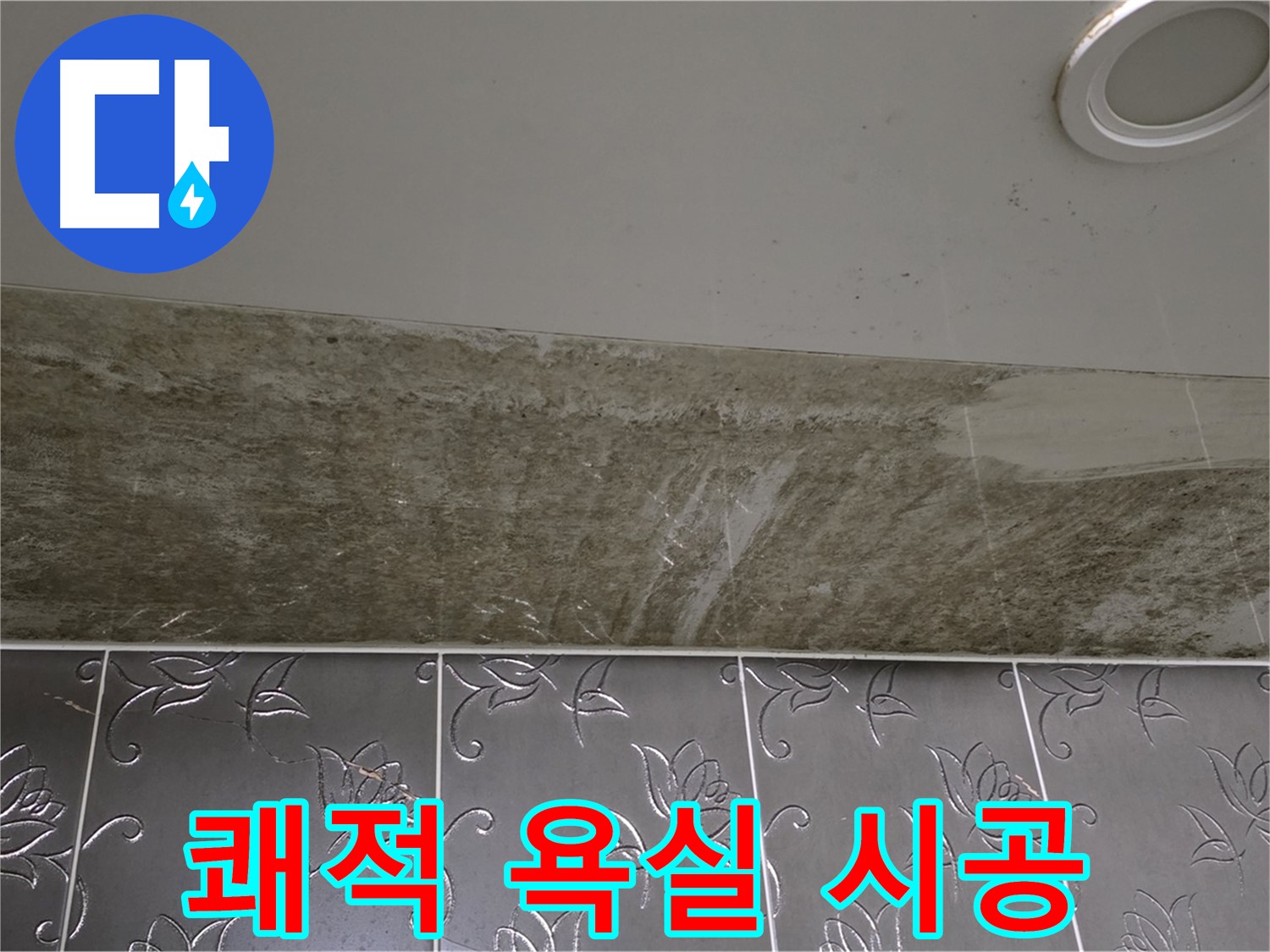 곰팡이 심한 욕실 - 곰팡이 싹 OUT! 쾌적한 욕실, 확실하게 책임지고 시공해 드립니다!