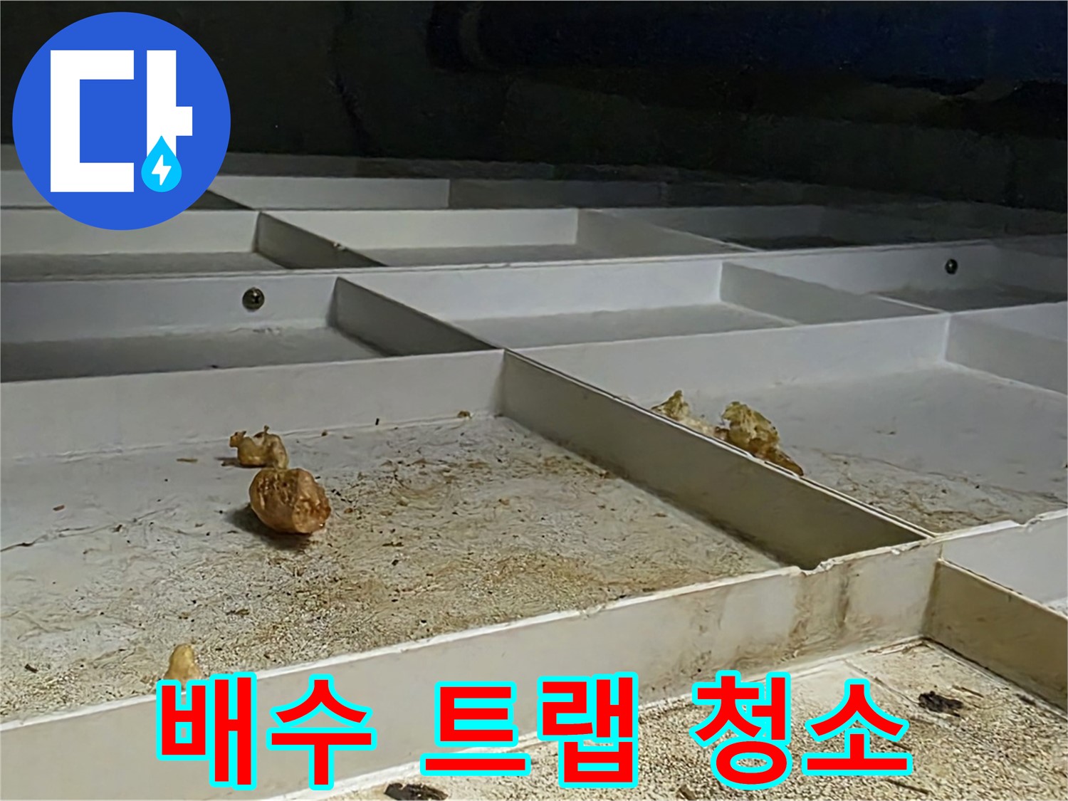 배수 트랩 청소 - 누수 해결 배수 트랩 청소