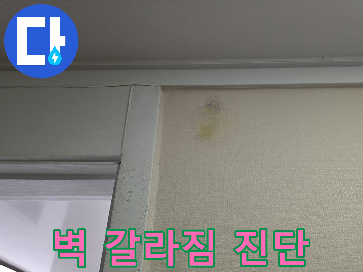 성남 분당 운중동 산운마을 아파트 - 벽 갈라짐 누수 초기 의심