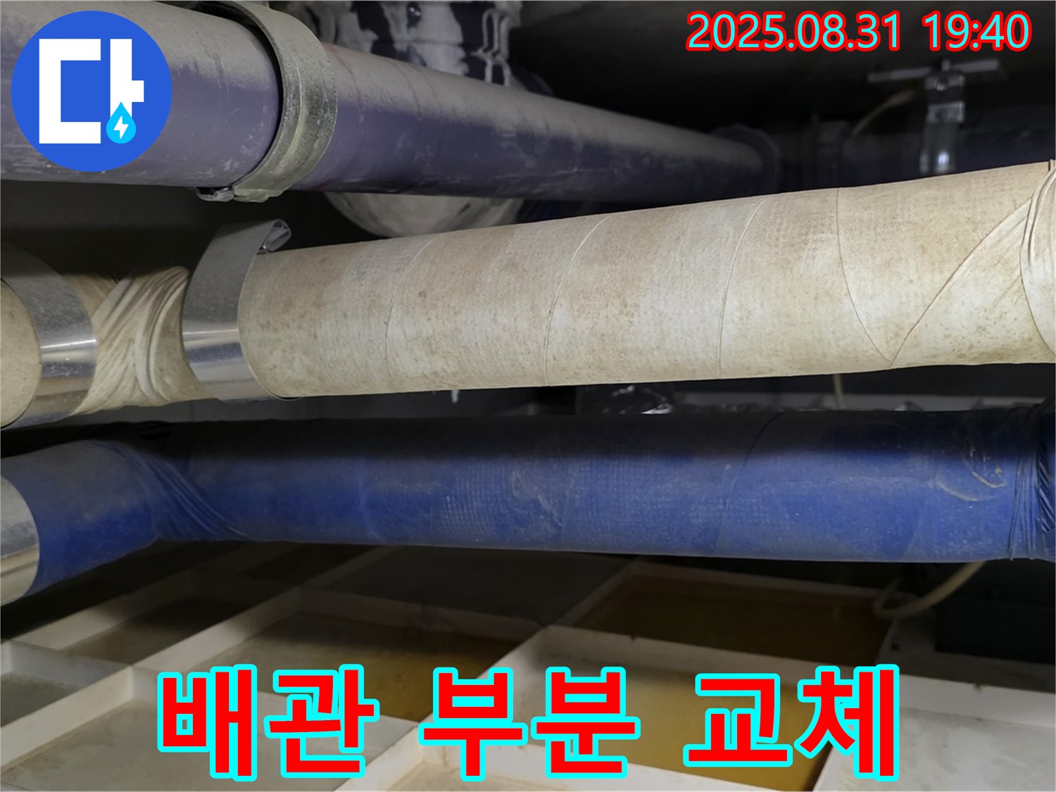 분당 정자동 주택 누수 - 오래된 배관, 전체 교체 대신 부분 교체로 비용을 절감해 드렸습니다.