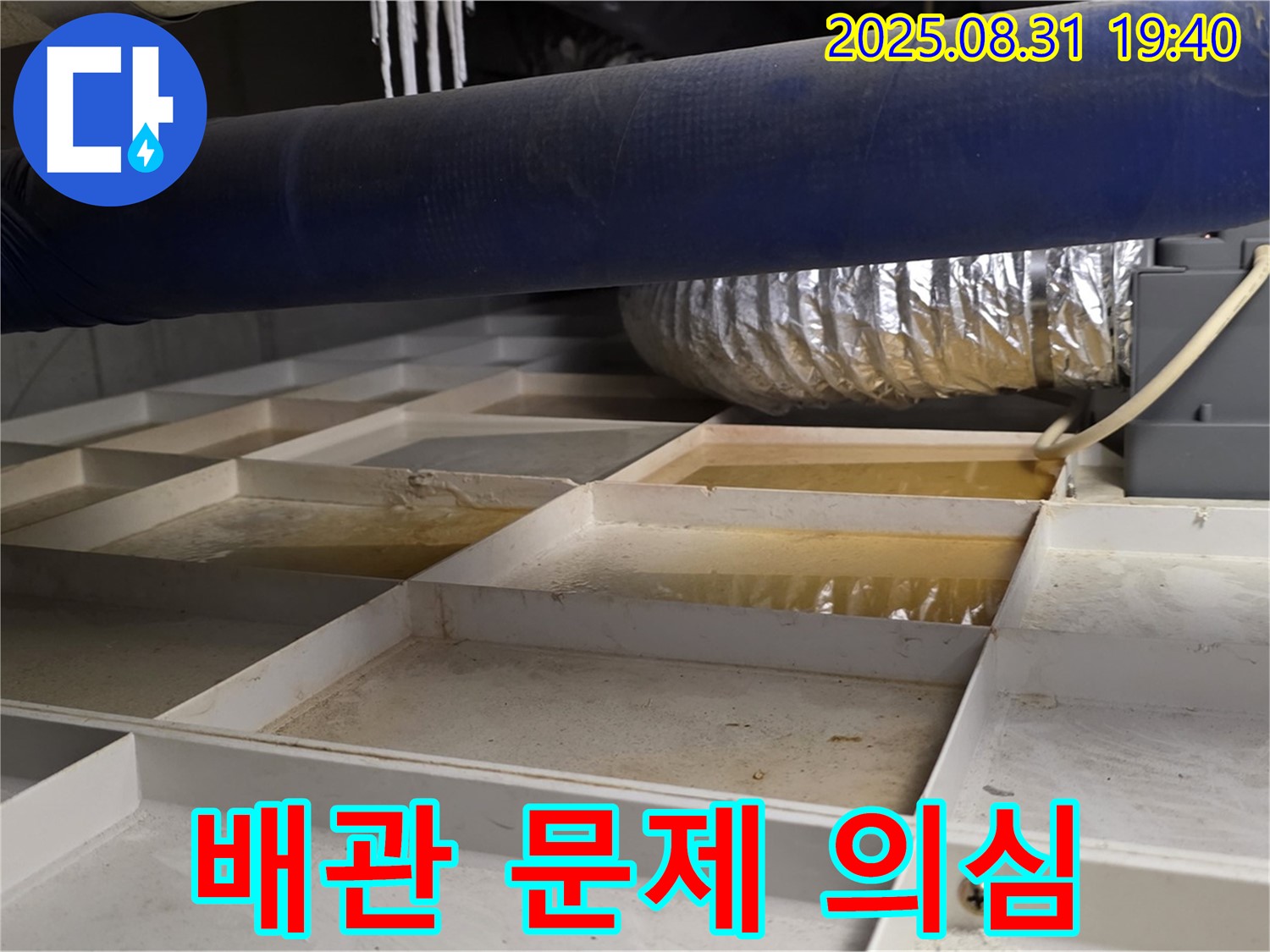 성남 분당 산운마을 건물 바닥 누수 - 배관 문제로 인한 누수 가능성 제기