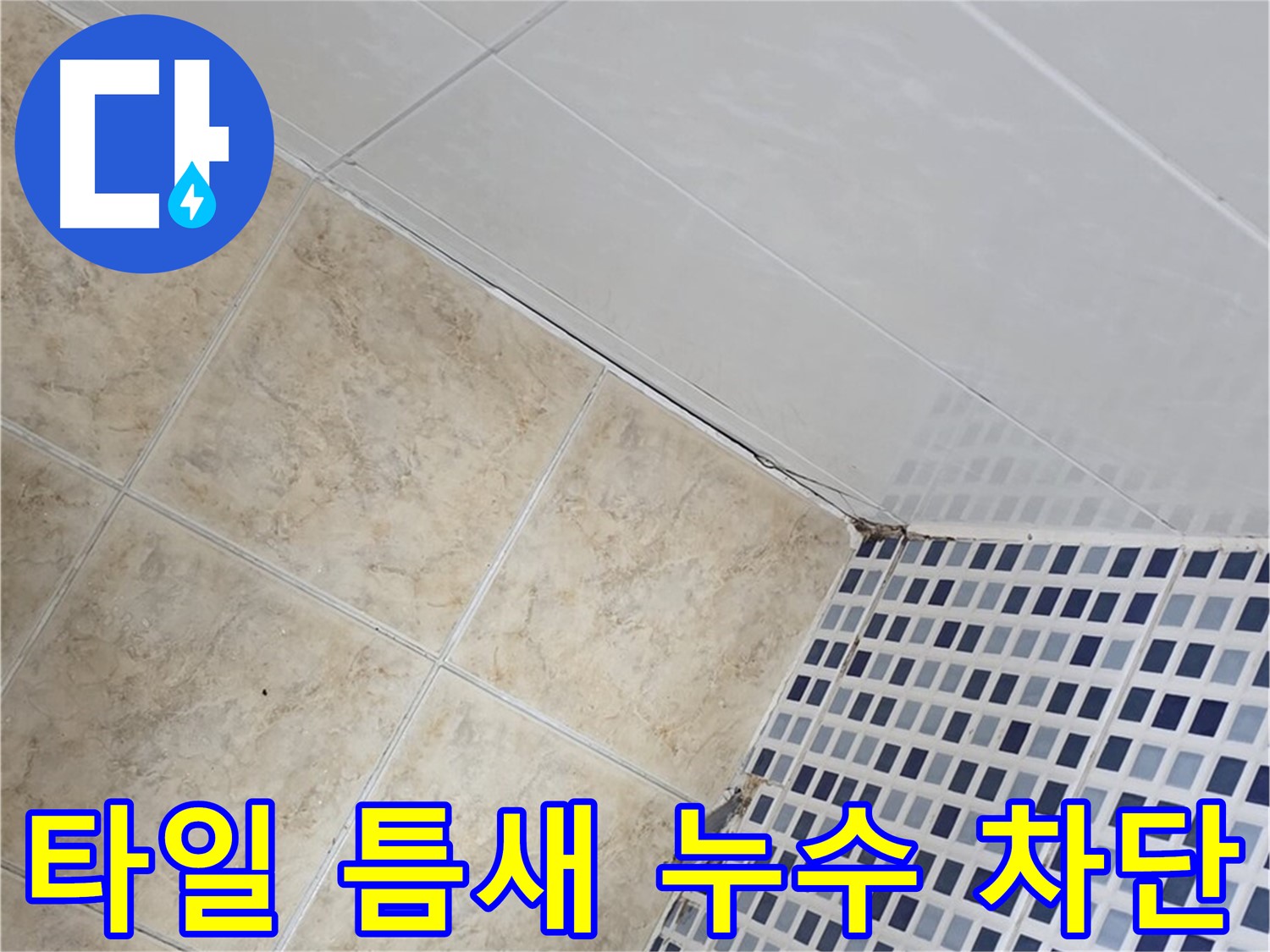 타일 틈새 누수 차단 - 욕실 타일 틈새의 미세한 누수까지 완벽하게 차단하여 쾌적한 욕실 환경을 만들어 드립니다.