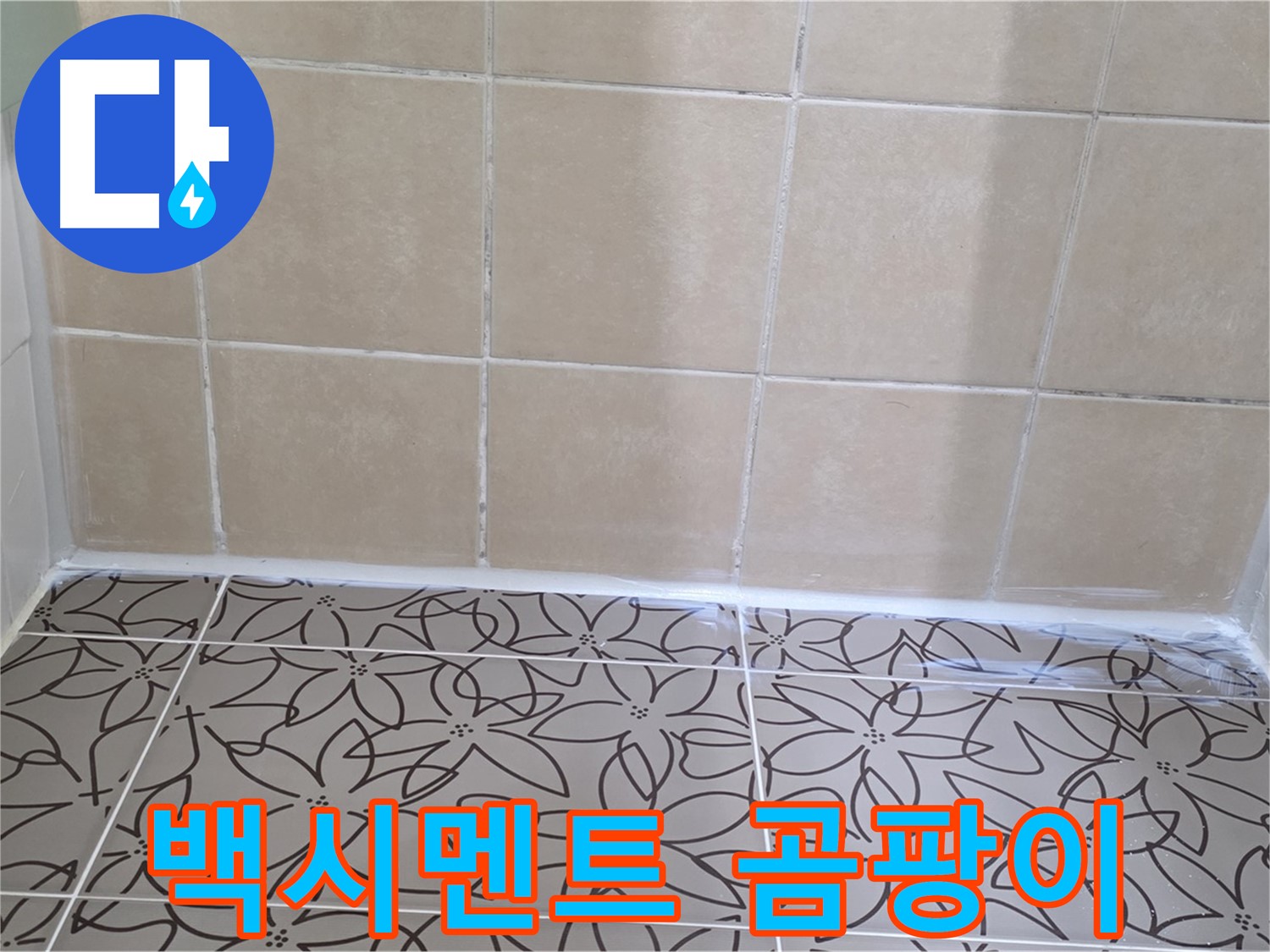 양주 서광아파트 욕실 누수 - 백시멘트 메꿈 및 곰팡이 방지 코팅, 쾌적하고 깨끗한 욕실 환경 조성