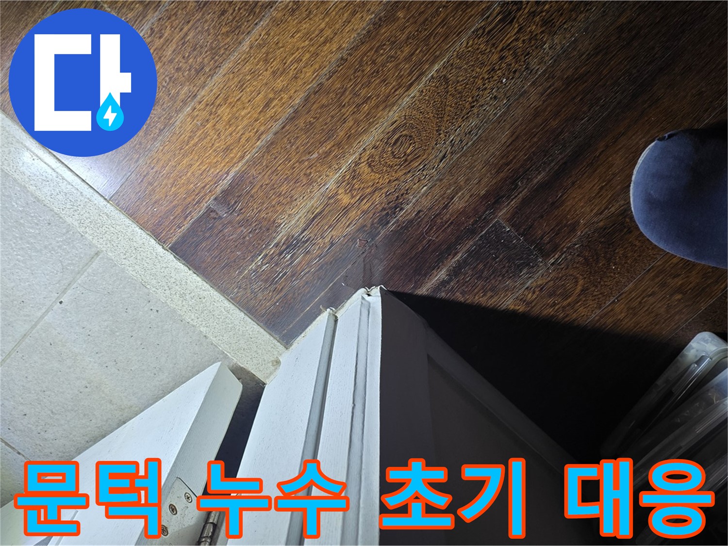 분당 아파트 누수 - 운중동 산운마을 문턱 누수 초기 대응 현장