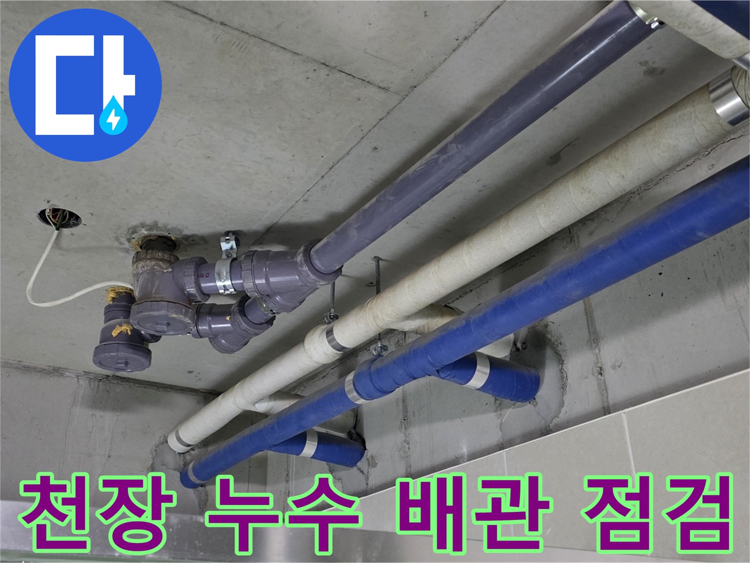성남 분당 산운마을 천장 누수 배관 점검 - 꼼꼼한 진단과 해결