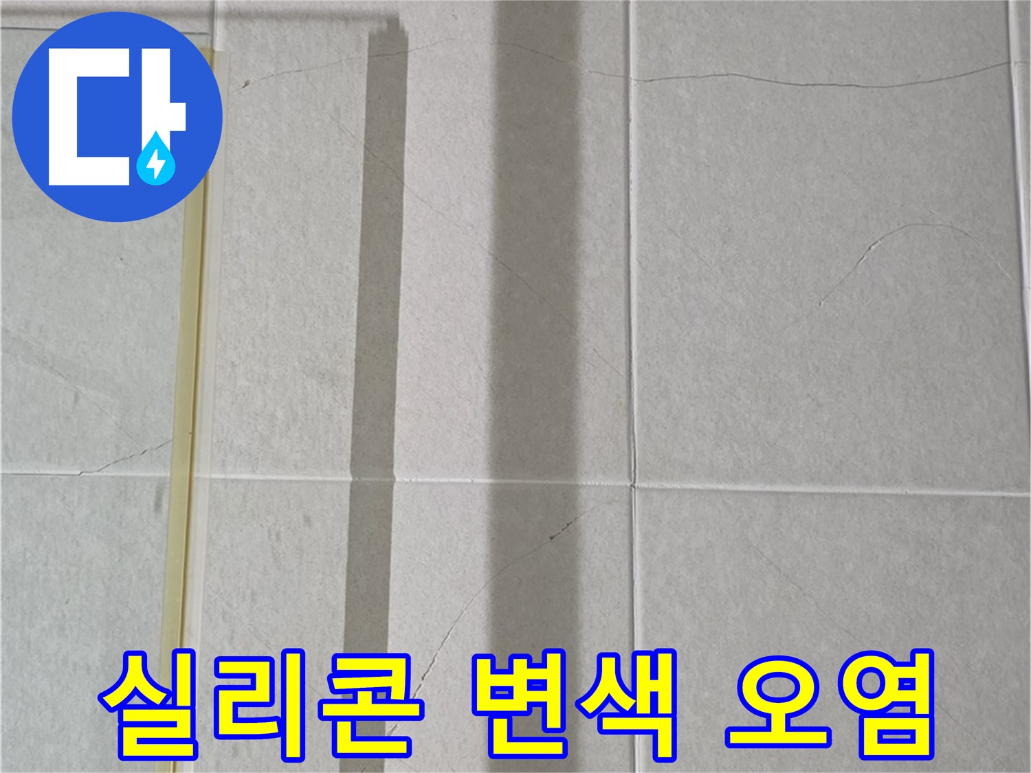 성남시 분당 운중동 샤워부스 - 벽면 타일 틈새 누수, 실리콘 변색 및 오염으로 인한 문제