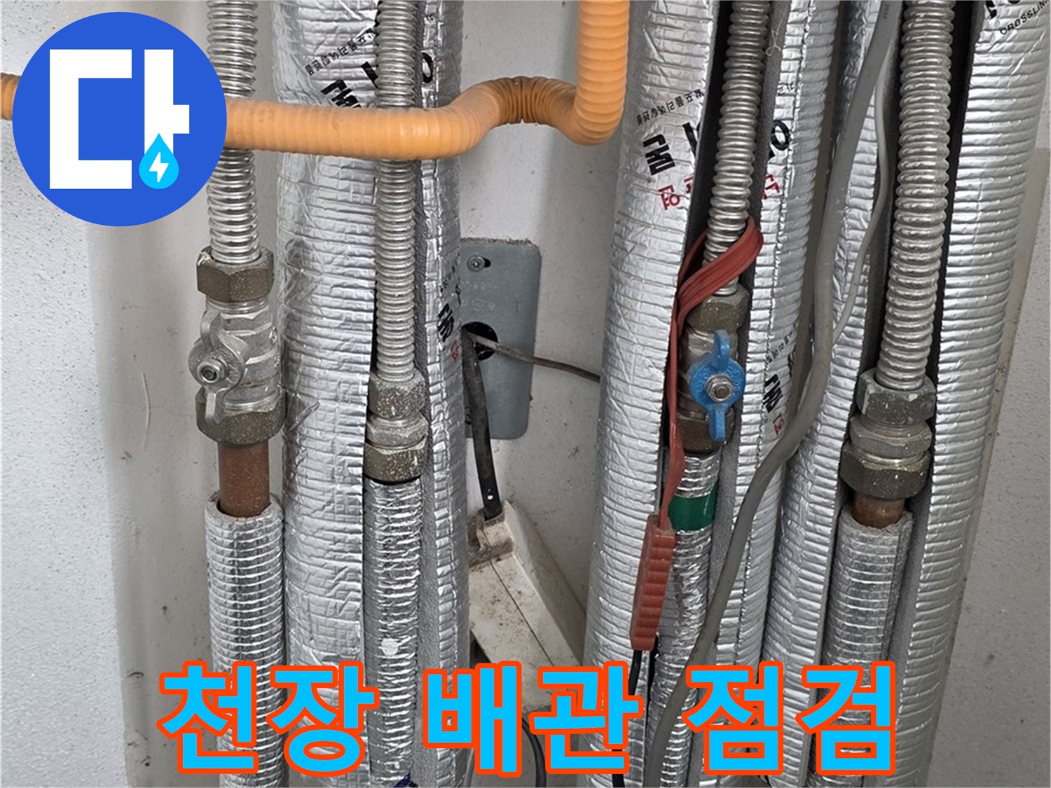 포천 일동 기산리 아파트 천장 배관 누수 점검 - 꼼꼼한 확인으로 문제 해결.