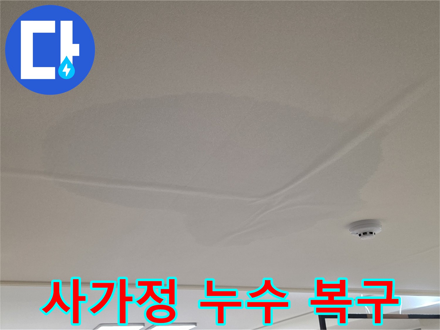 사가정 아파트 천장 누수 - 넓은 범위 물 얼룩 - 완벽 복구 및 안심 보장 서비스