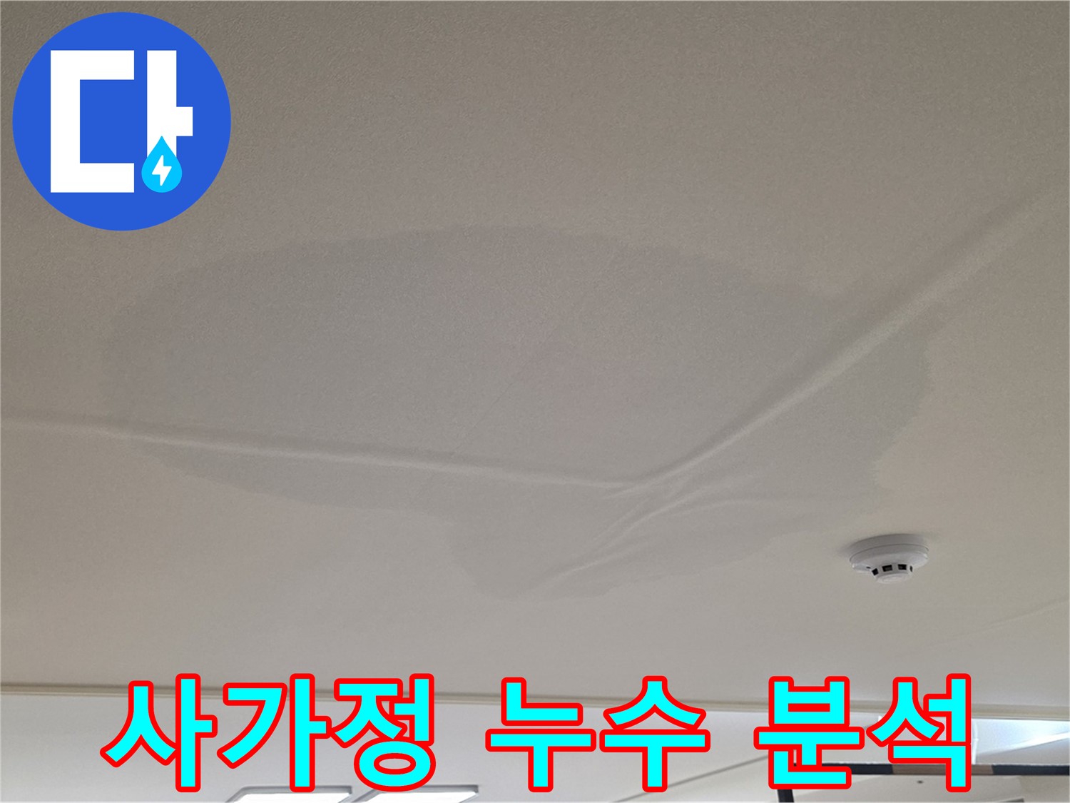 사가정 아파트 천장 누수 - 젖은 천장 - 긴급 원인 분석