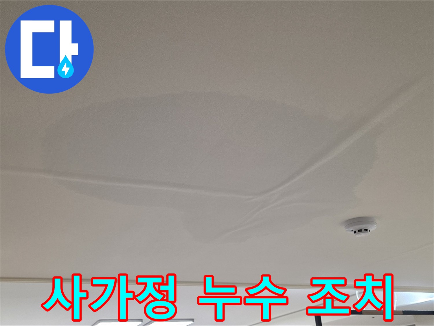 사가정 아파트 천장 누수 - 젖은 천장 - 긴급 조치 및 원인 분석