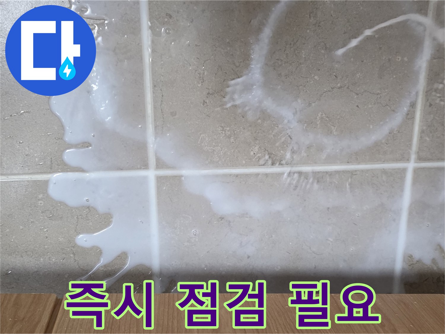 싱크대 - 우유 냄새 - 즉시 점검 필요 - 곰팡이 주의