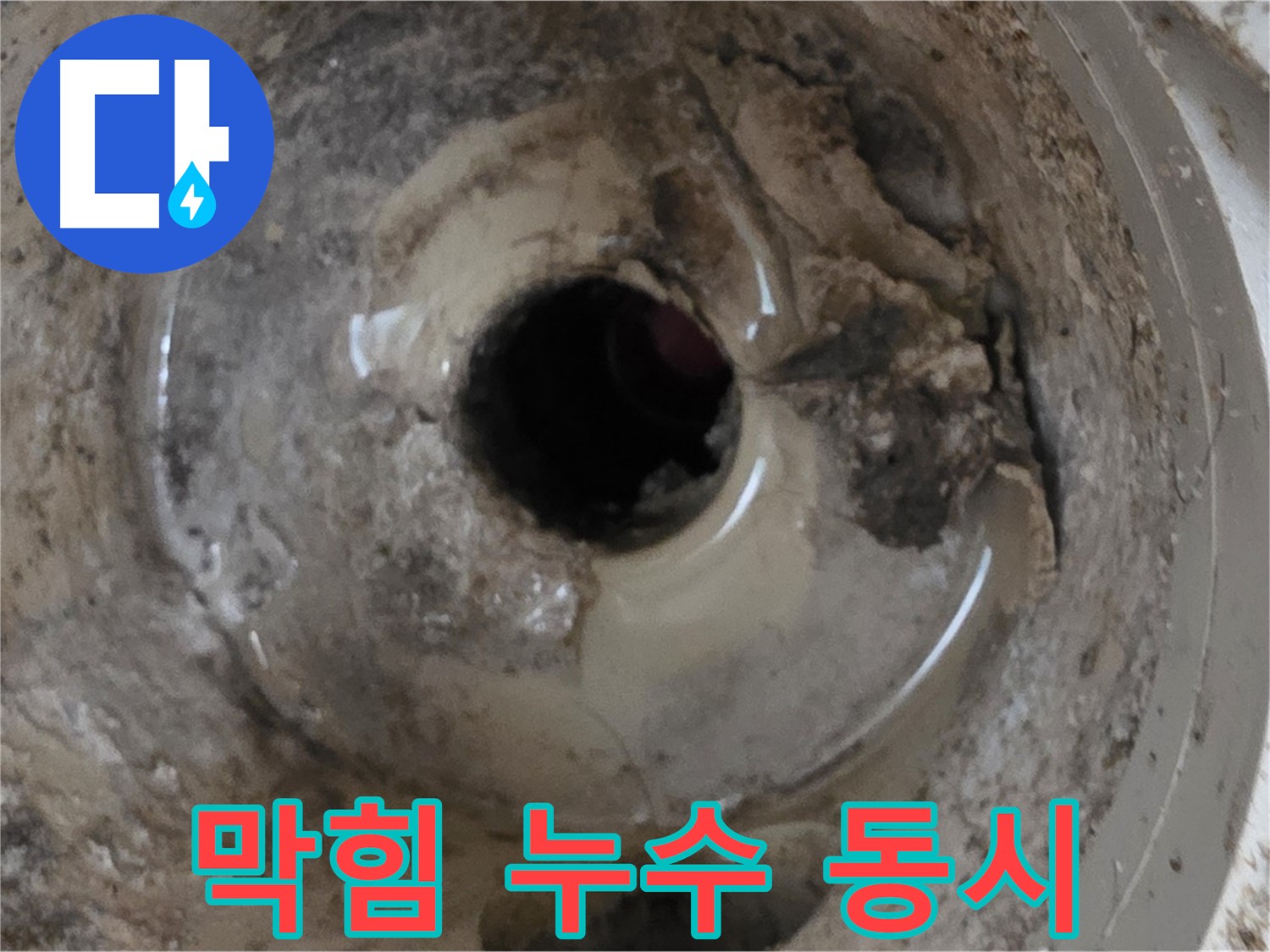 포천 일동 기산베스트빌 아파트 - 베란다 배수구 막힘과 누수, 한 번에 해결!