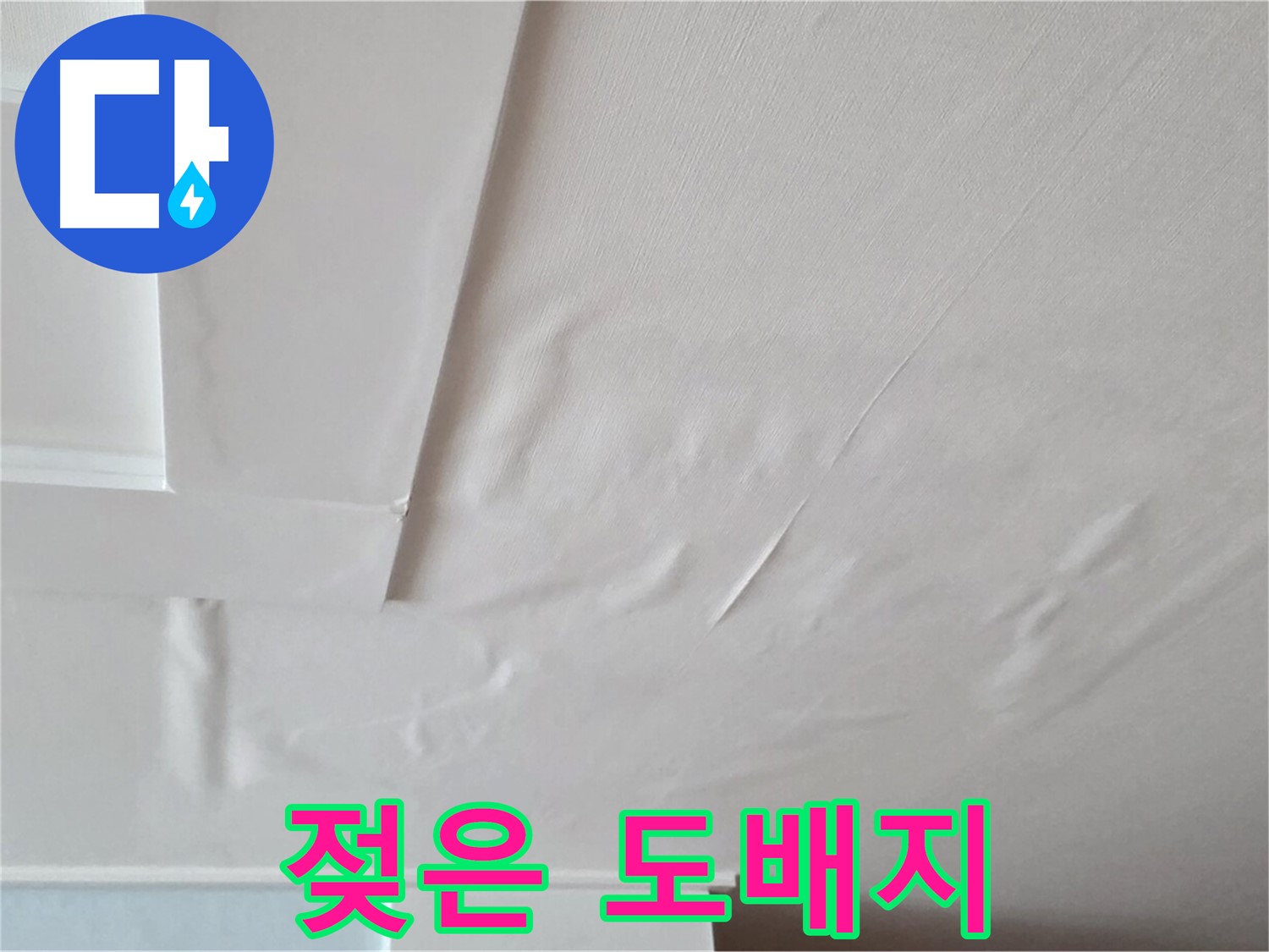 포천 일동 아파트 천장 누수 - 젖은 도배지와 곰팡이 냄새 시작