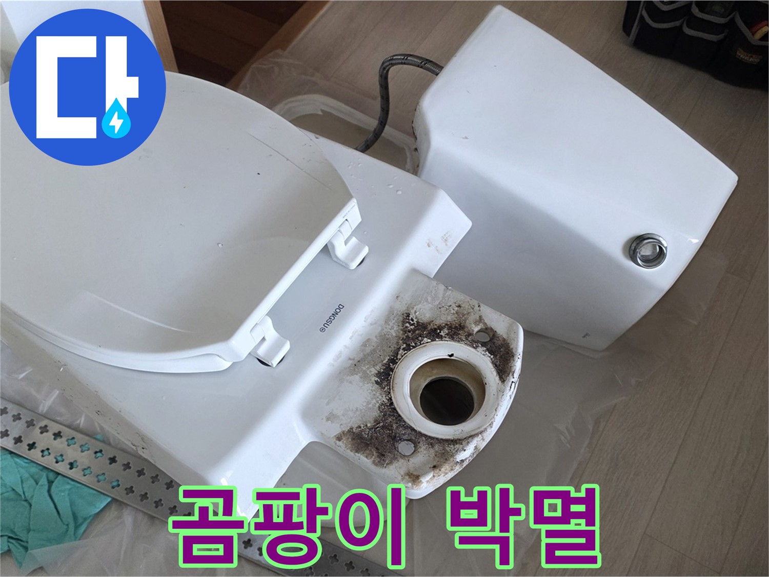 포천시 일동면 운악청계로 기산베스트빌 아파트 - 변기 찌든 때와 곰팡이 박멸 작전 개시
