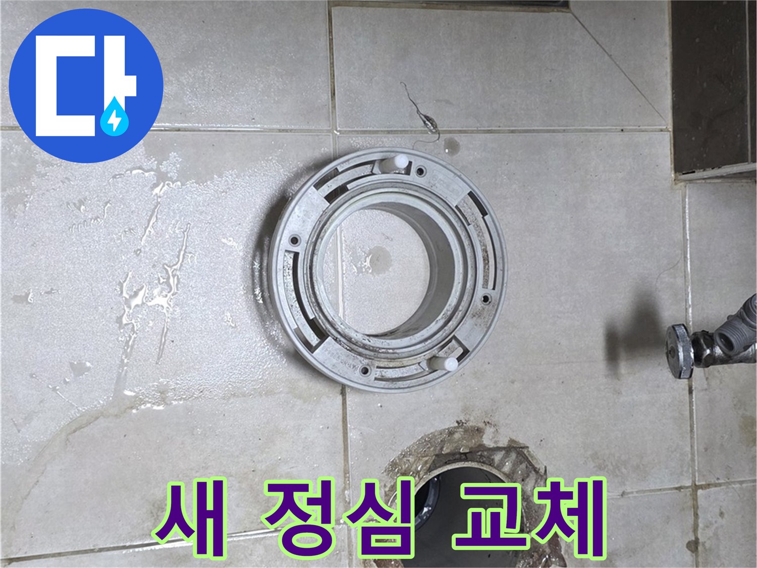 양주 옥정 아파트 변기 누수 - 낡은 정심 대신 새 정심으로 교체