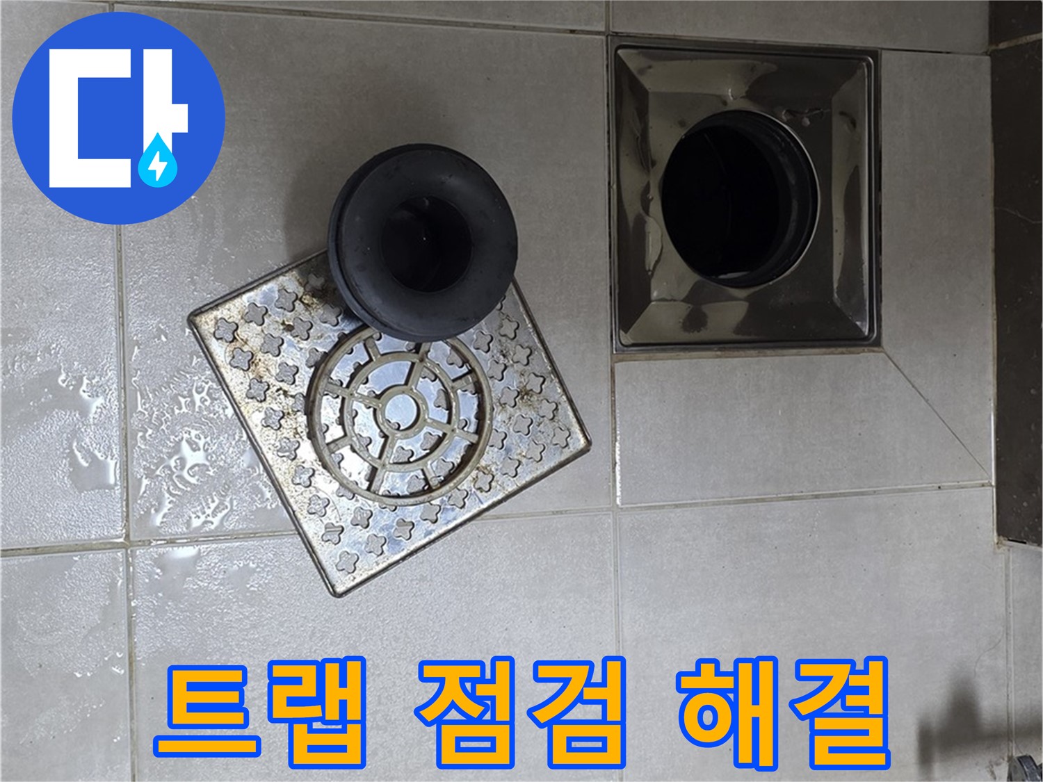 양주 옥정 율정마을 아파트 욕실 누수 - 배수구 트랩 점검으로 문제 해결