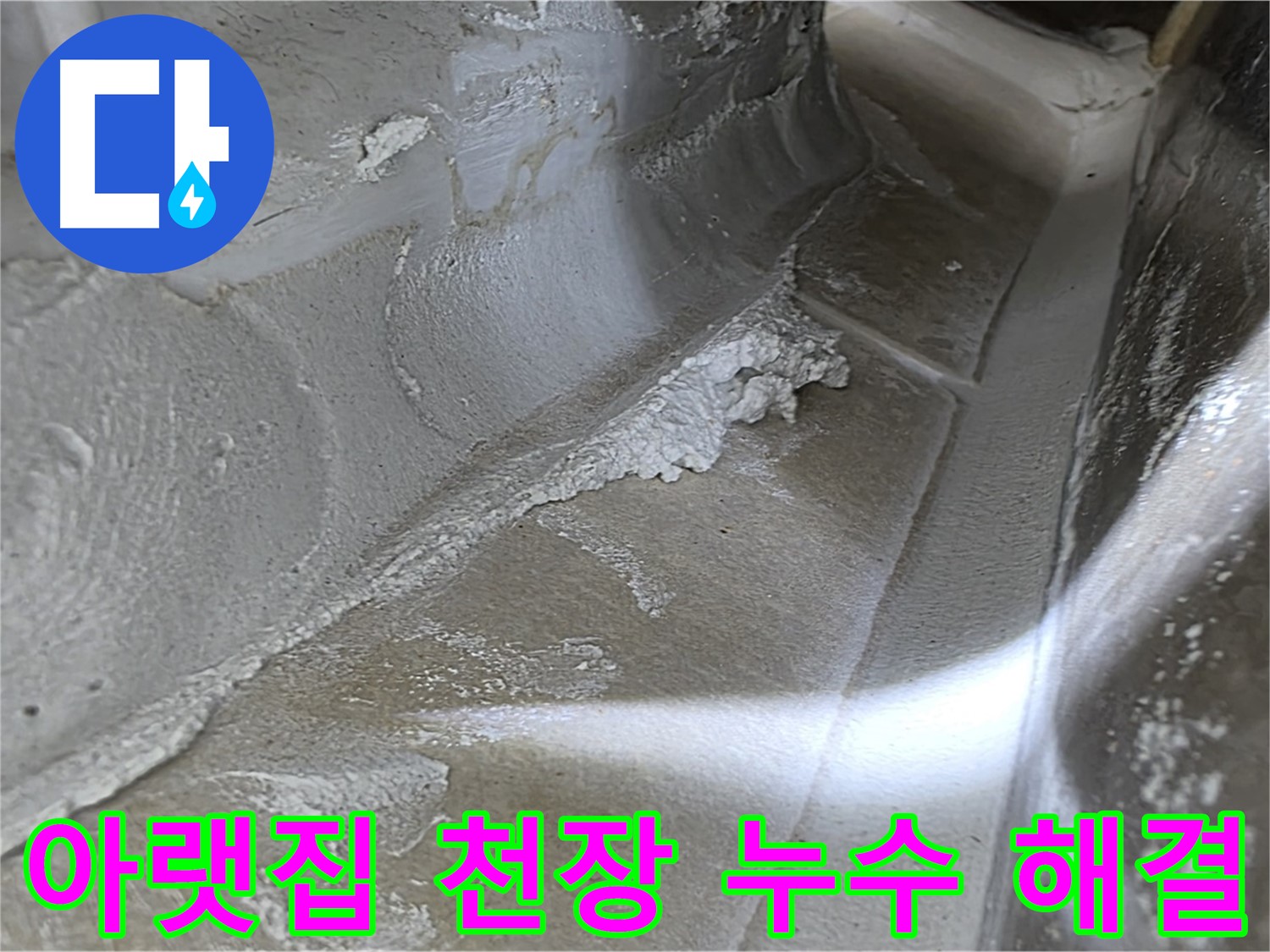옥정동 율정마을 아파트 누수 문제 - 아랫집 천장으로 물이 떨어지는 상황, 누수탐지 전문가가 원인을 찾아 해결하는 과정을 담았습니다.