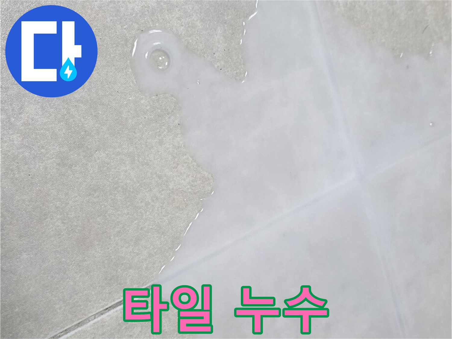 옥정동 율정마을 아파트 타일 누수 - 누수 탐지부터 완벽 시공까지
