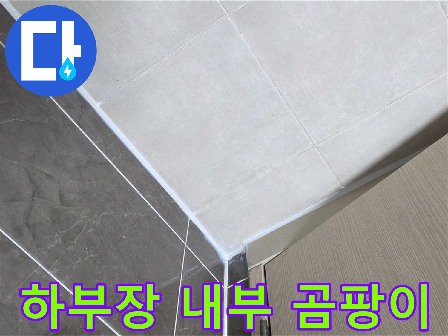 옥정동 율정마을 욕실 - 하부장 내부 곰팡이로 인한 누수 오인