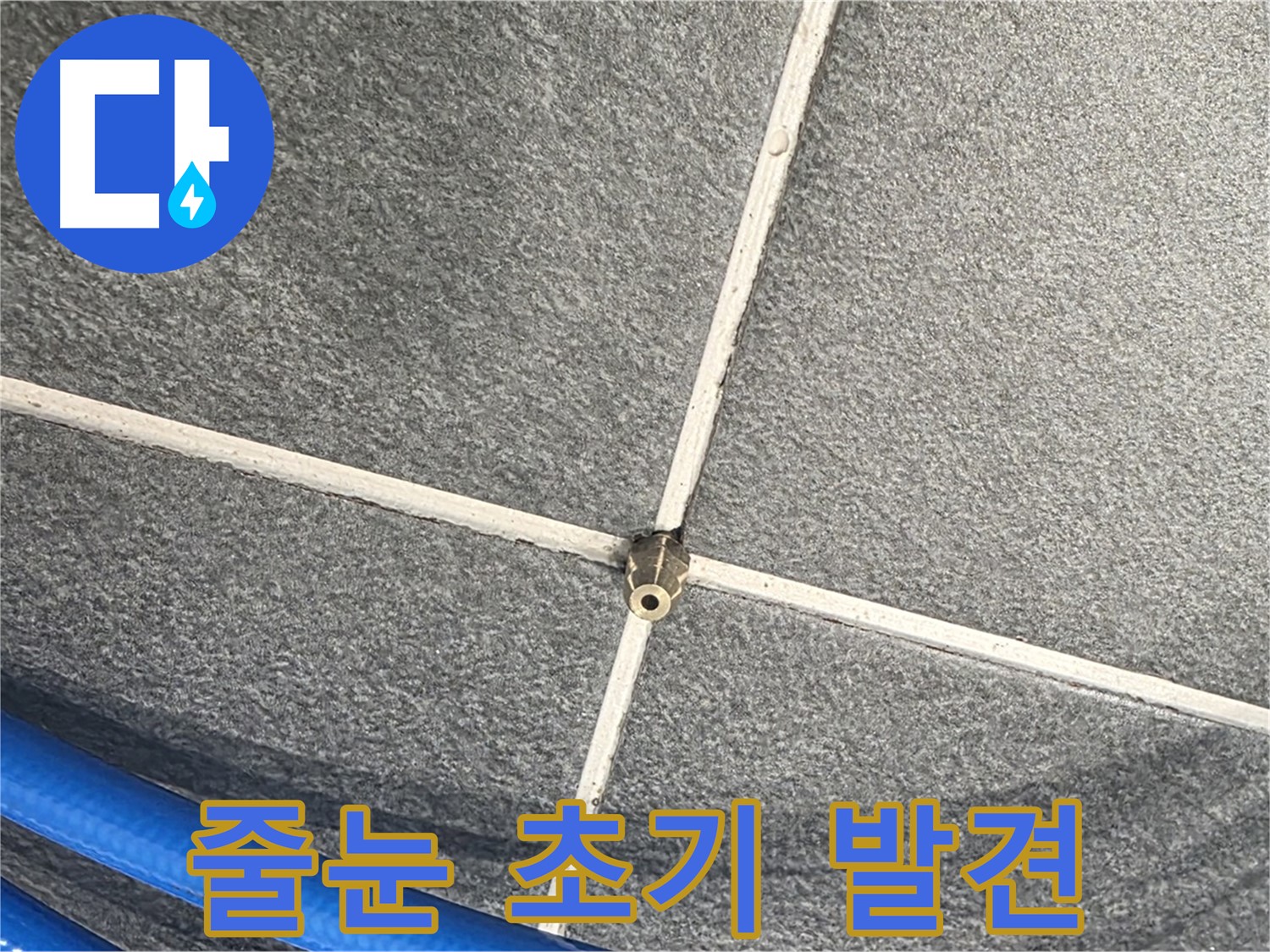 파주시 동패동 운정어반프라임 아파트 누수 - 줄눈 상태를 점검하여 누수를 초기에 발견하는 모습입니다.