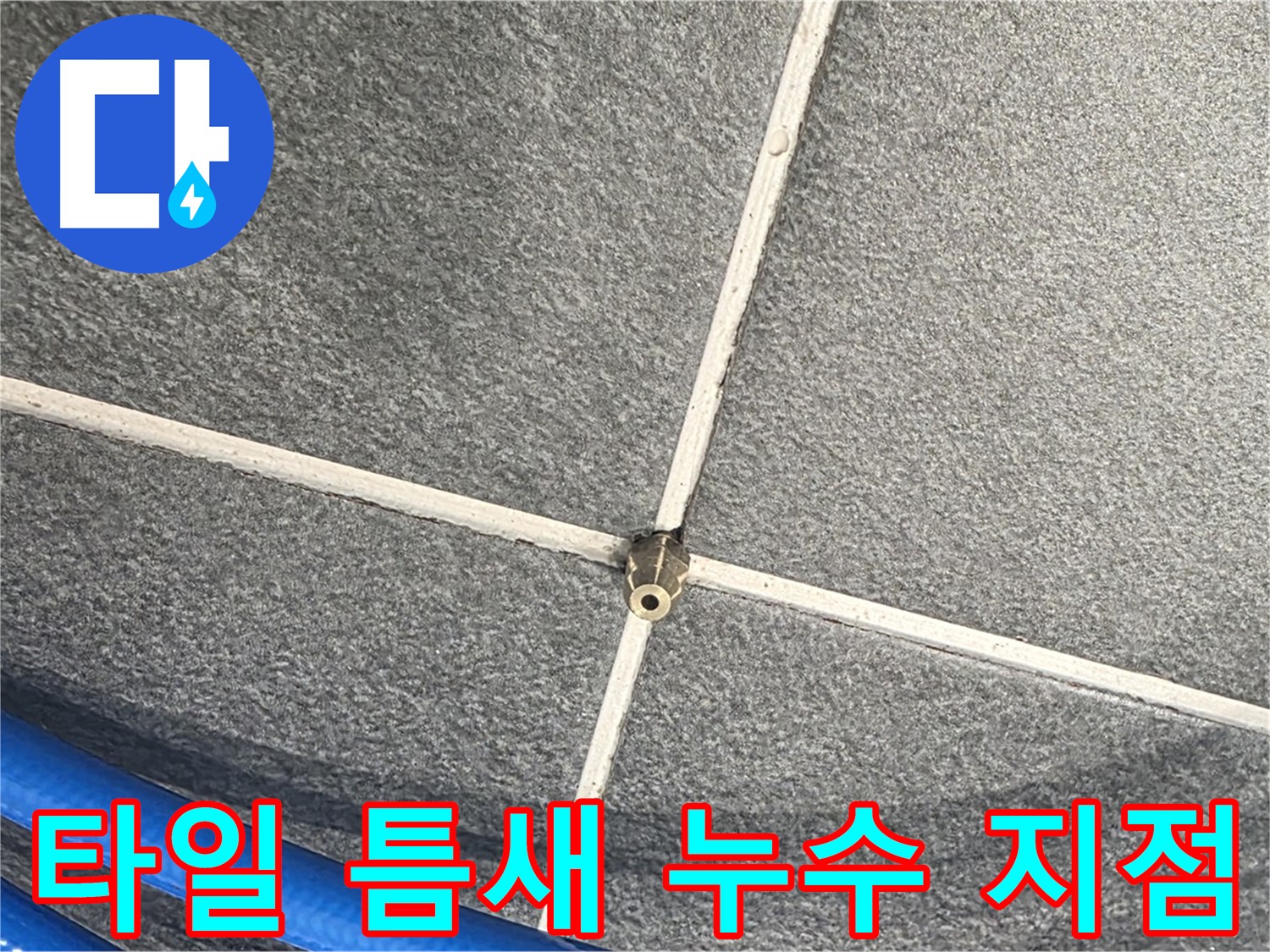 파주시 동패동 운정어반프라임 아파트 누수 - 타일 틈새의 누수 지점을 정확히 찾아냈습니다.