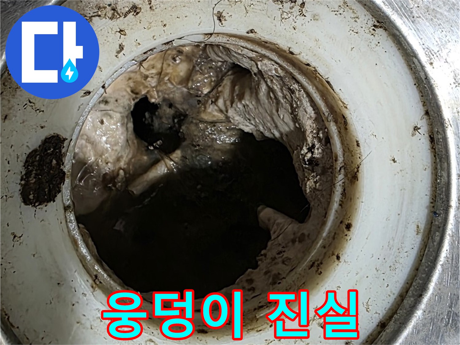 중계동 현대5차 211동 누수 - 배수구 속 검은 웅덩이 - 썩은 냄새의 진실