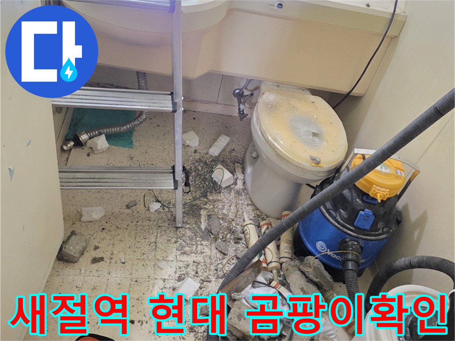 새절역 현대아파트 곰팡이 확인 - 천장 누수