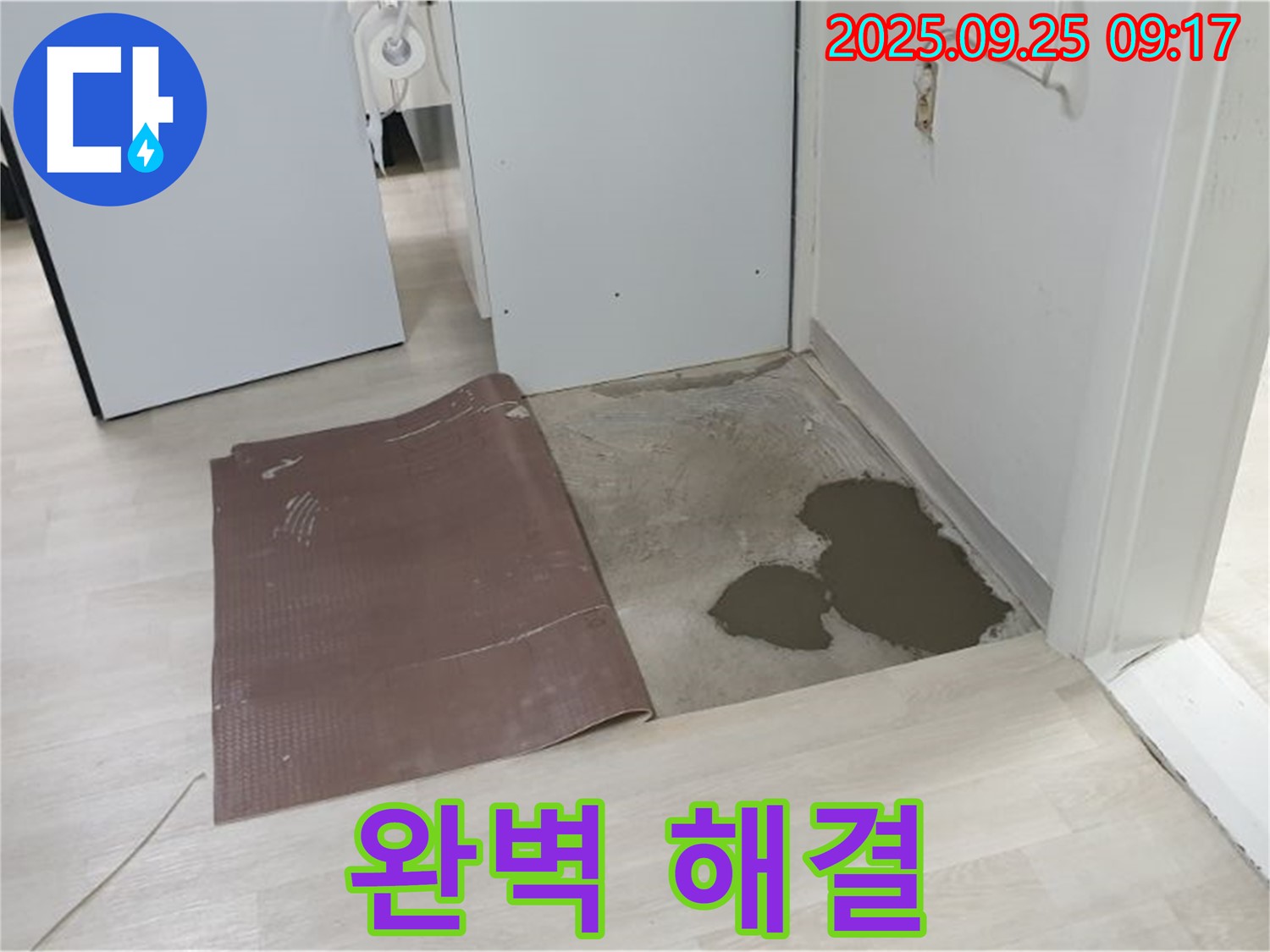 양주시 백석읍 연곡리 누수 - 장판 밑 누수 완벽하게 해결 완료