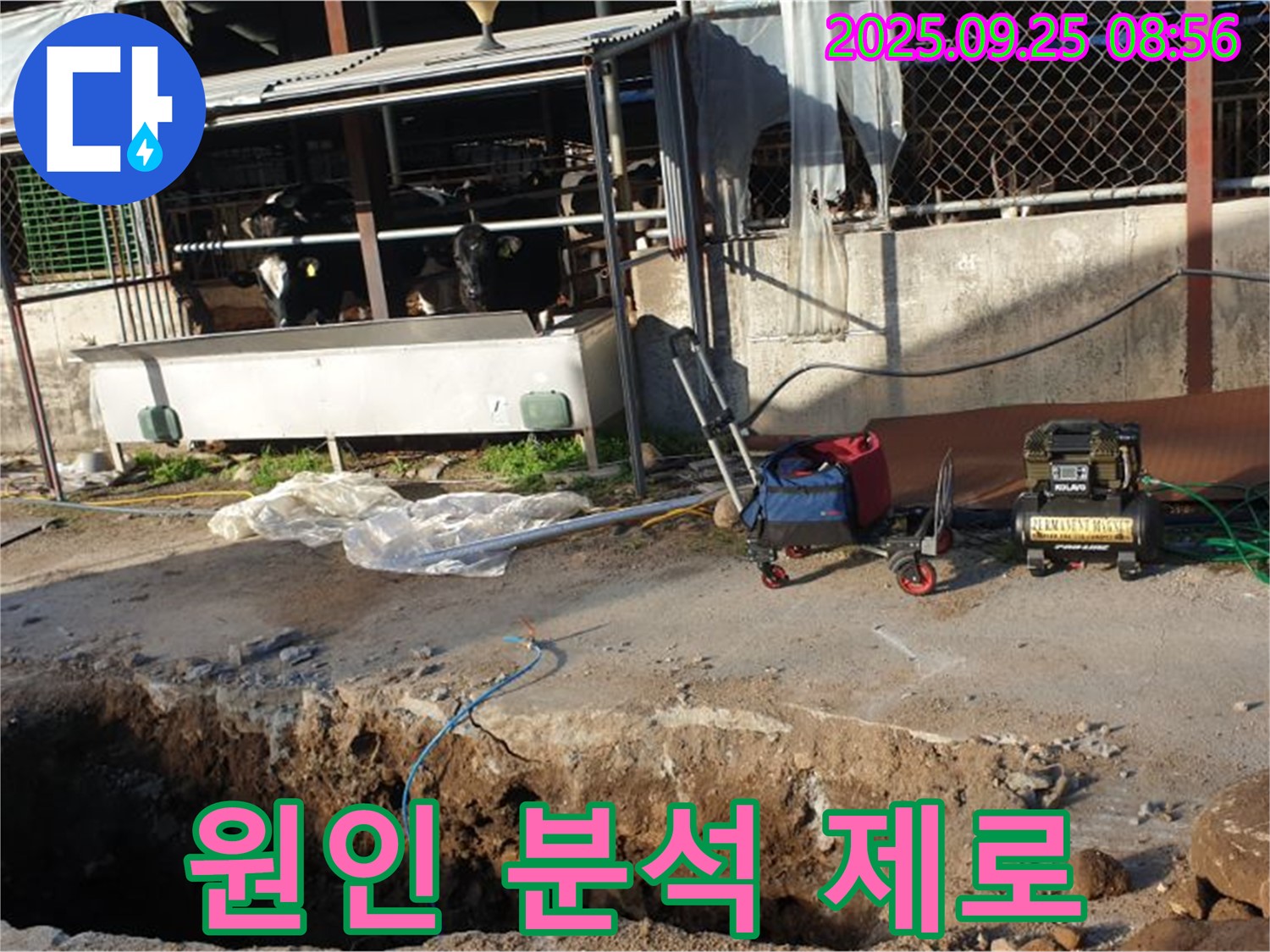 양주시 백석읍 복지리 축사 누수 - 누수 원인을 완벽하게 분석하여 재발을 방지합니다 - 재발 제로!