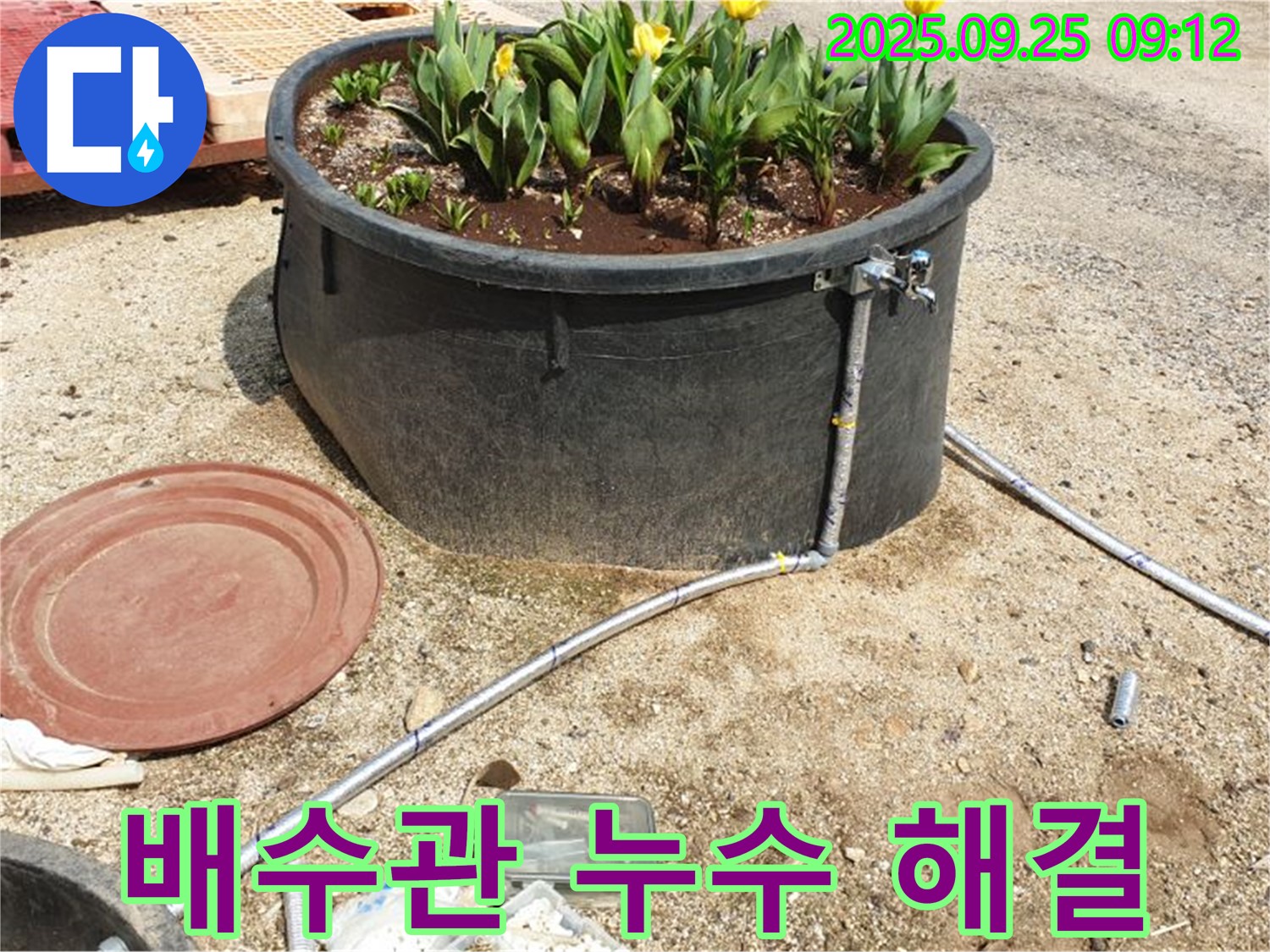 양주시 화단 물탱크 누수 - 전문 장비와 기술력으로 배수관 누수를 완벽하게 해결하는 과정을 담았습니다.