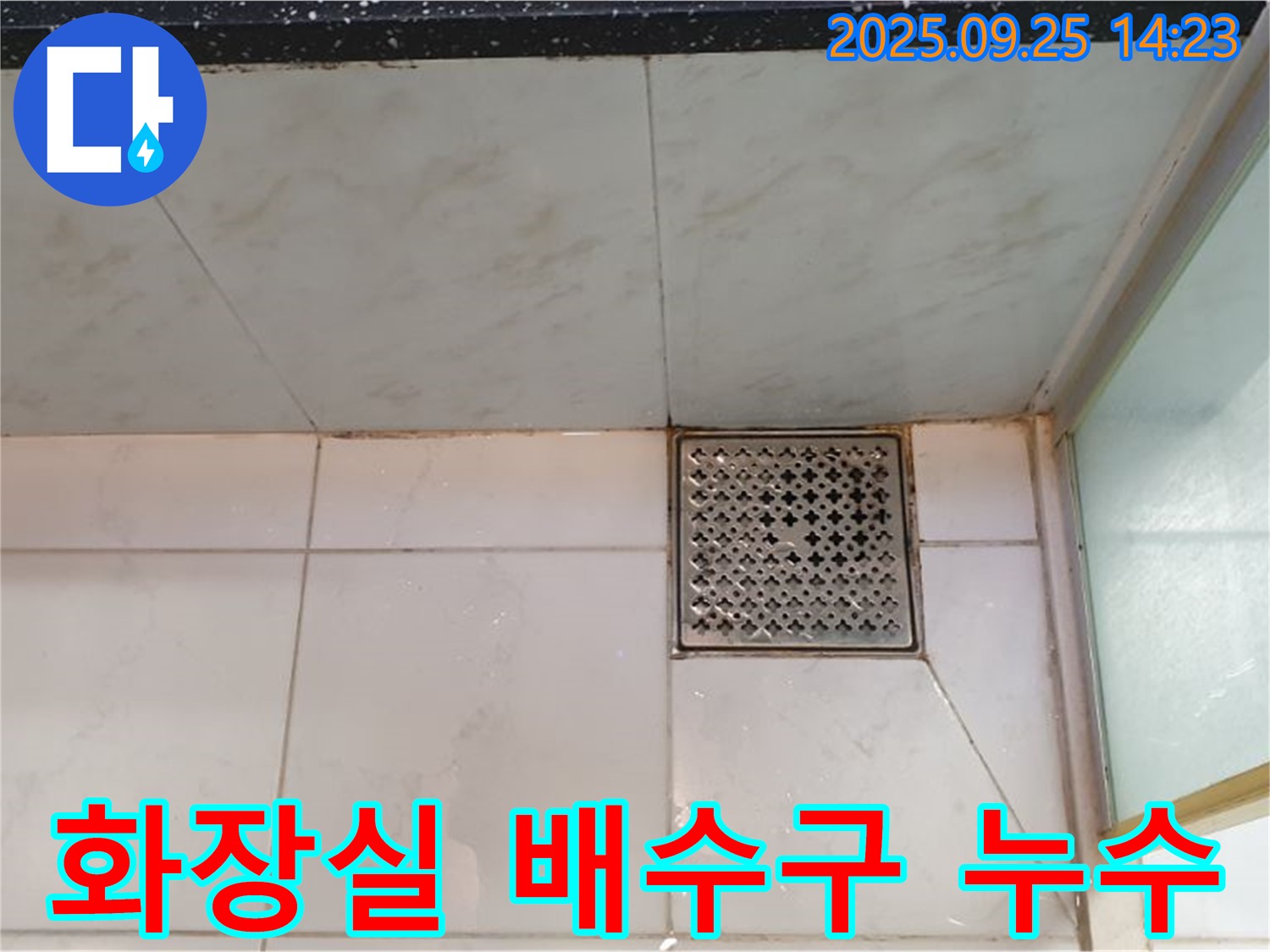 화장실 배수구 주변 누수 - 노후된 배관 연결부 누수 해결 과정