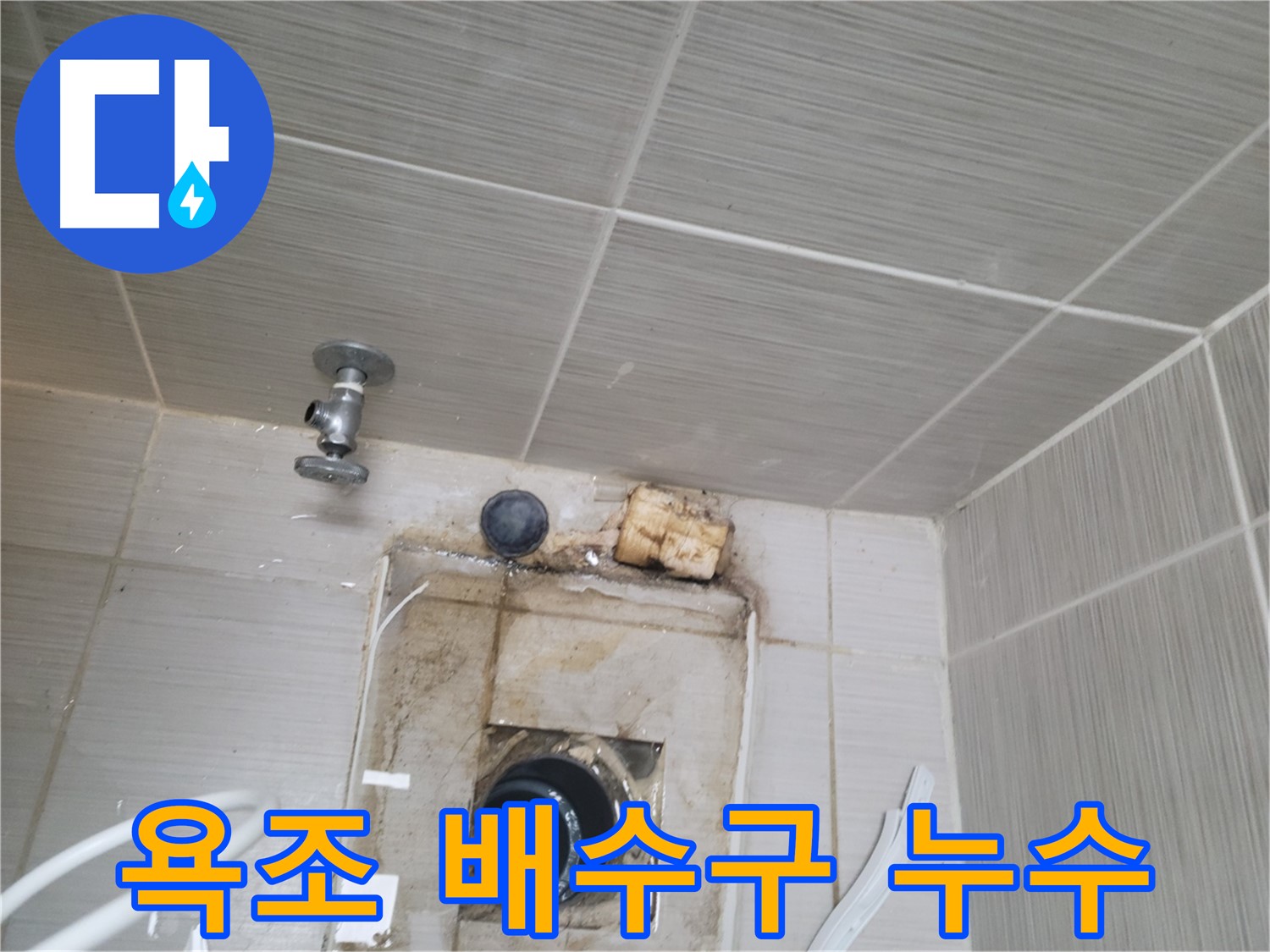 동두천 신창비바패밀리-2단지 욕조 배수구 주변 누수 발생