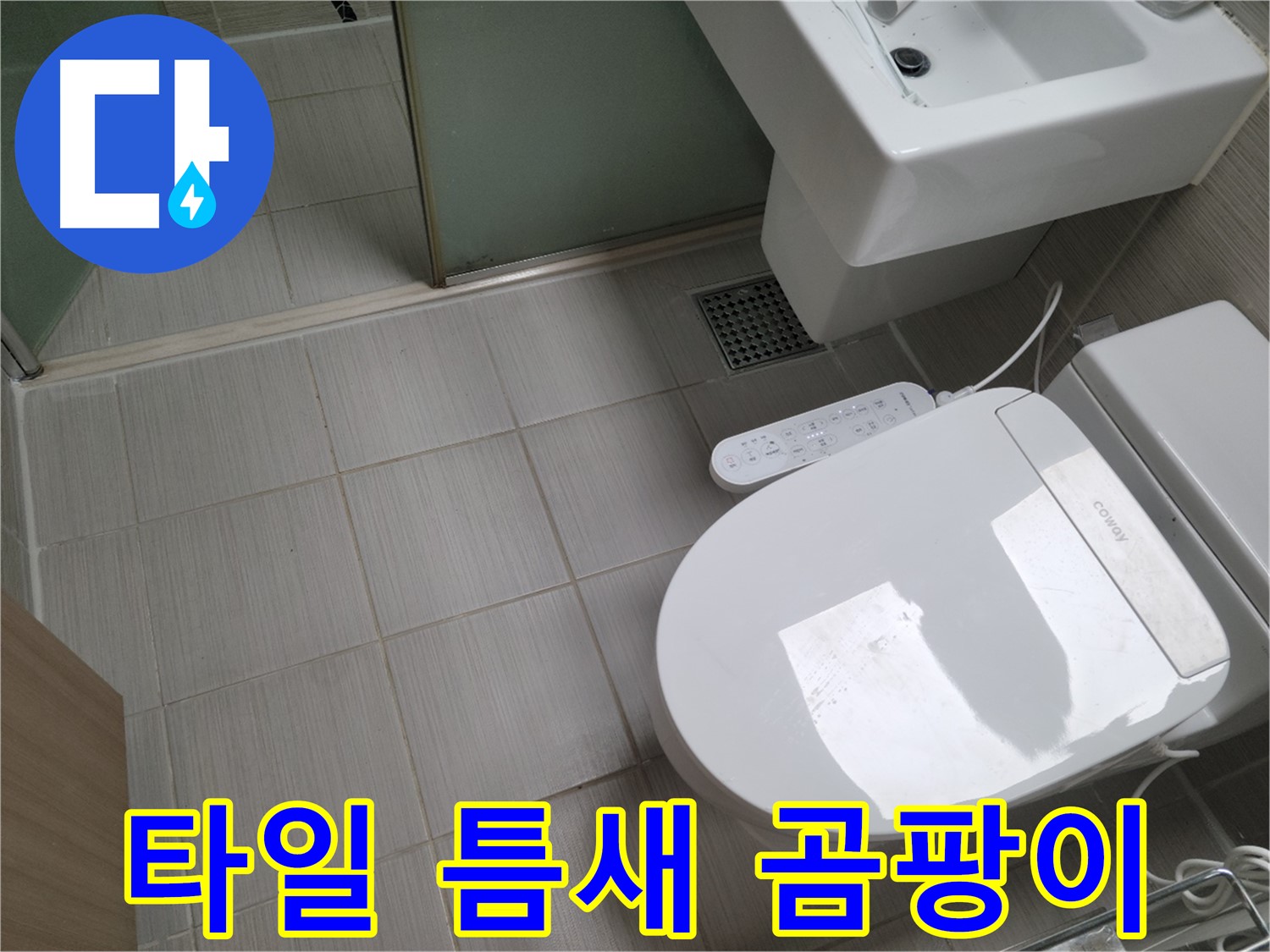 동두천시 송내동 - 변기 옆 타일 틈새 곰팡이, 누수 때문인지 확인