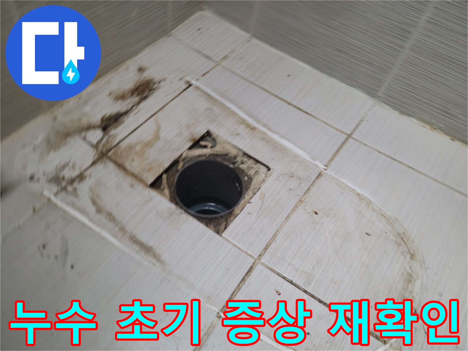 배수구 주변 - 누수 초기 증상 재확인