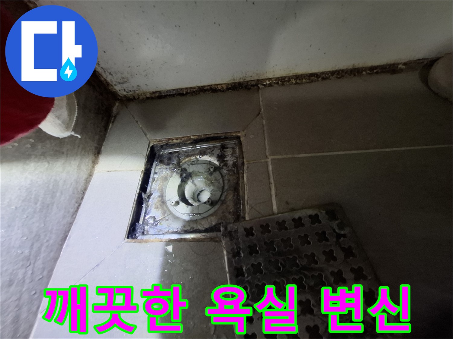 봇들마을2단지 아파트 욕실 - 곰팡이 완벽 제거, 깨끗한 욕실 변신