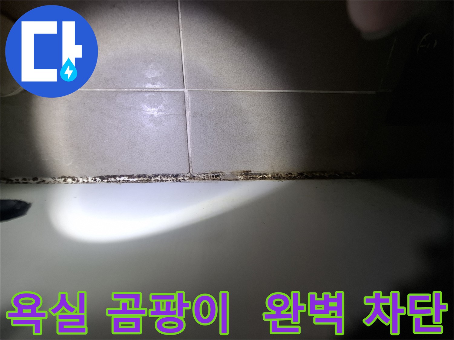 분당 봇들마을 욕실 곰팡이 완벽 차단 시공 사진