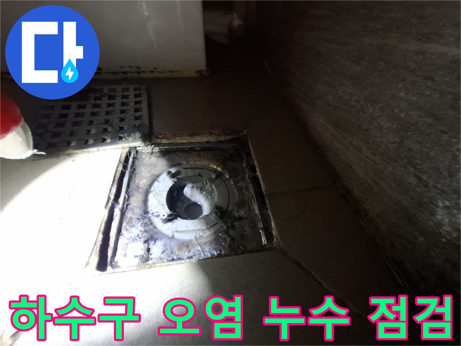 판교 삼평동 봇들마을 욕실 하수구 오염 - 꼼꼼한 점검으로 누수 원인 파악
