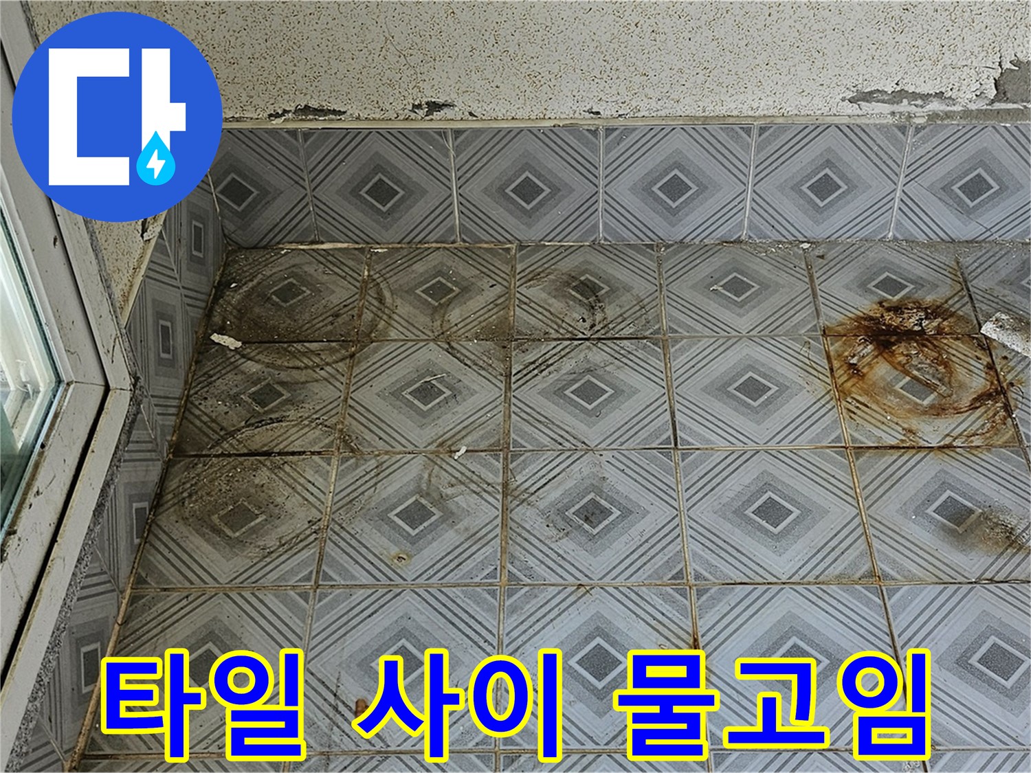 양천구 신월동 타일 누수 - 타일 사이 물고임 완벽 차단 시공