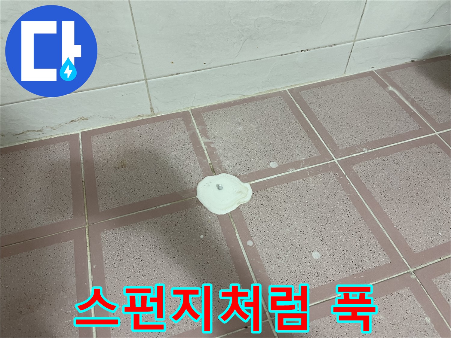 독산동 형제맨션빌 누수 - 백색 물질 밟으면 스펀지처럼 푹 꺼짐